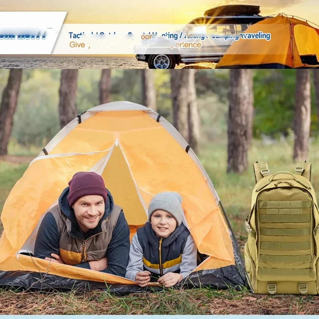 Mochila táctica de senderismo al aire libre, bolsas Oxford impermeables, mochila de camping, senderismo, escalada, bolsa de caza