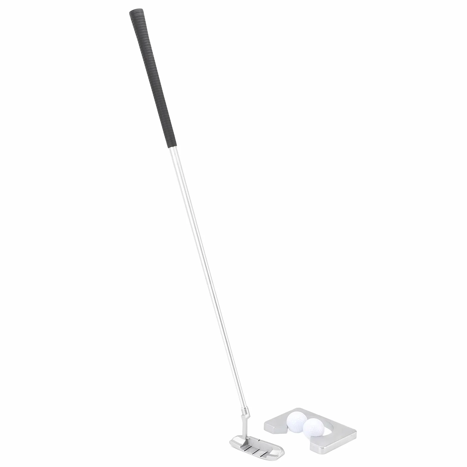 Juego de Golf Aleación de Zinc Aleación de Aluminio con 2 Bolas y Bolsa para Entrenamiento de Putting