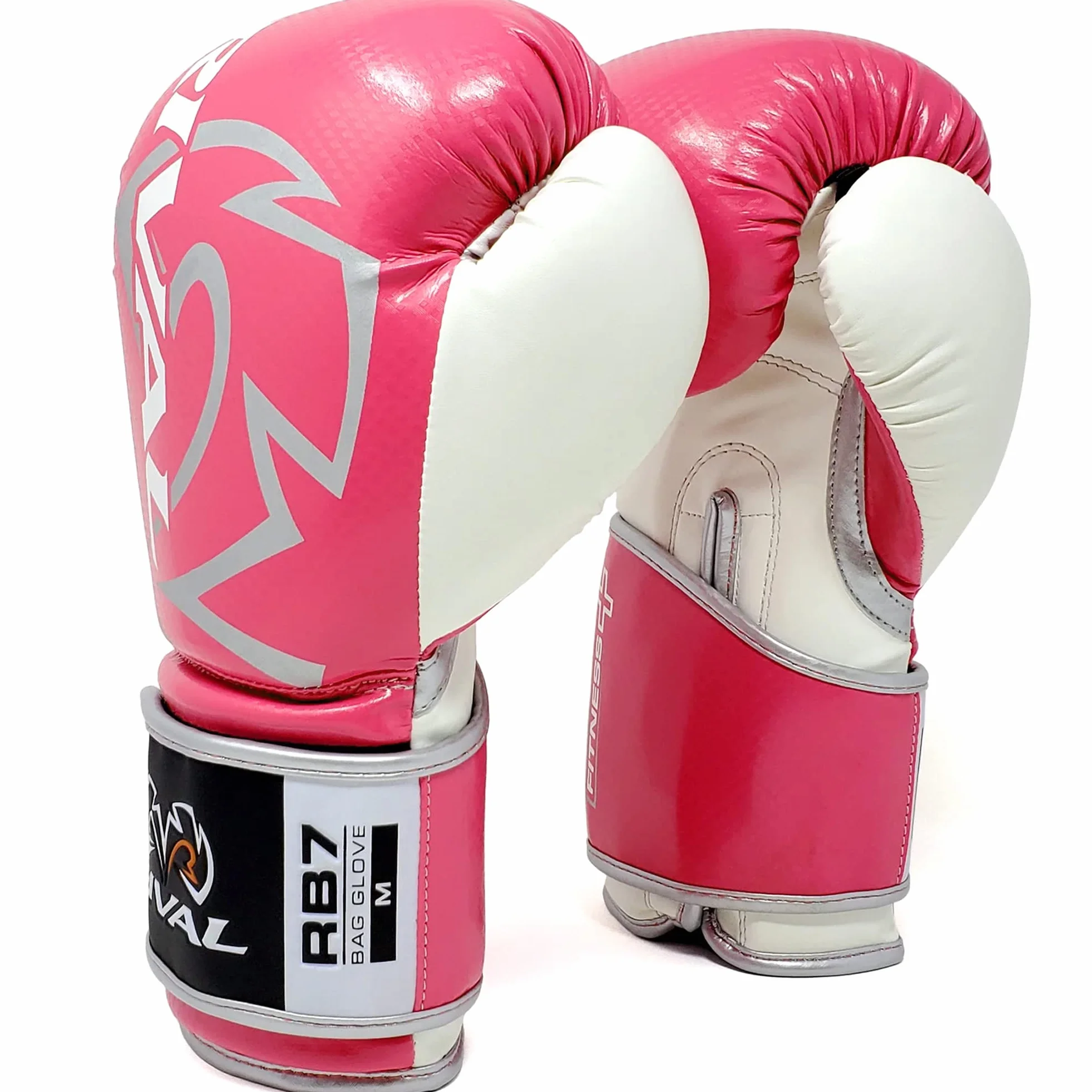 Rival boxing-rb7 Fitness y guantes de boxeo, Rosado/Blanco