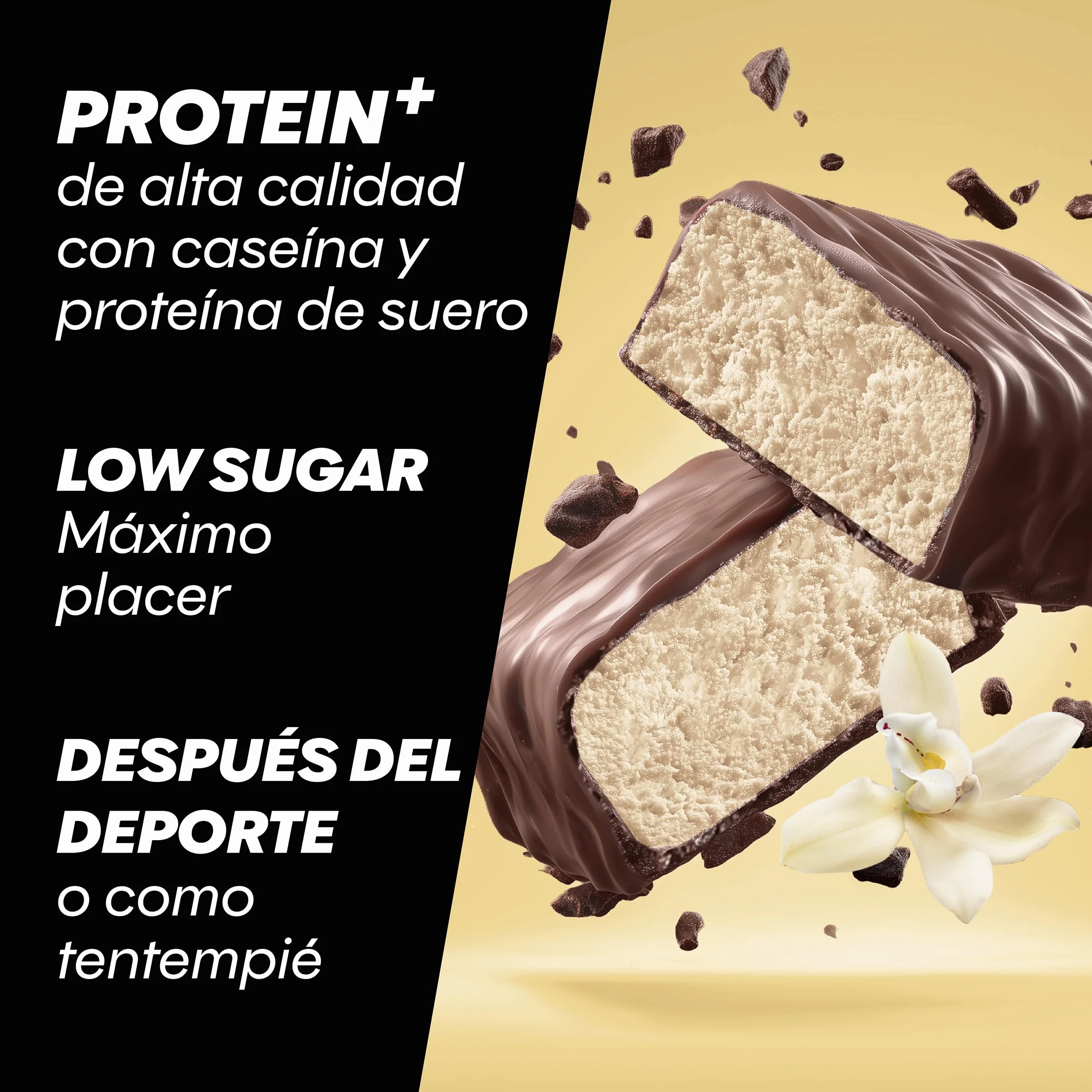 Powerbar Protein Plus Low Sugar Vanilla 16x35g Barrita alta en proteínas baja en azúcar