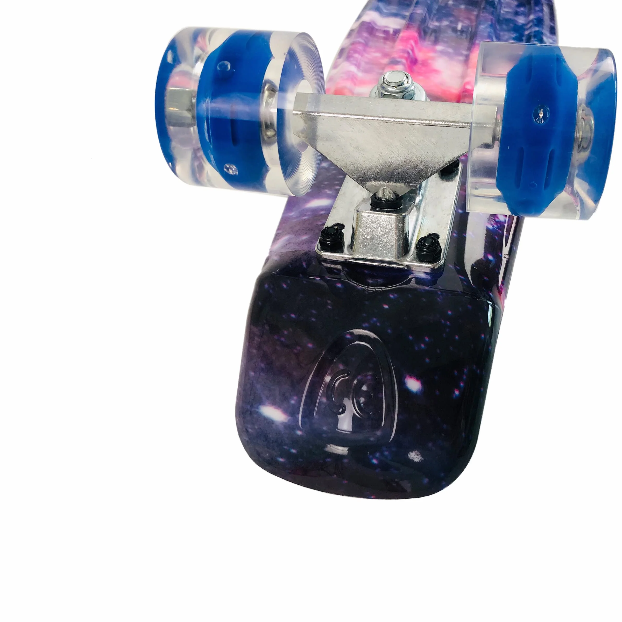 Skateboard Mini Cruiser 22 Pulgadas Skateboard con Ruedas Light Up Complete Skateboard para Adultos Niños Principiantes Regalo de cumpleaños
