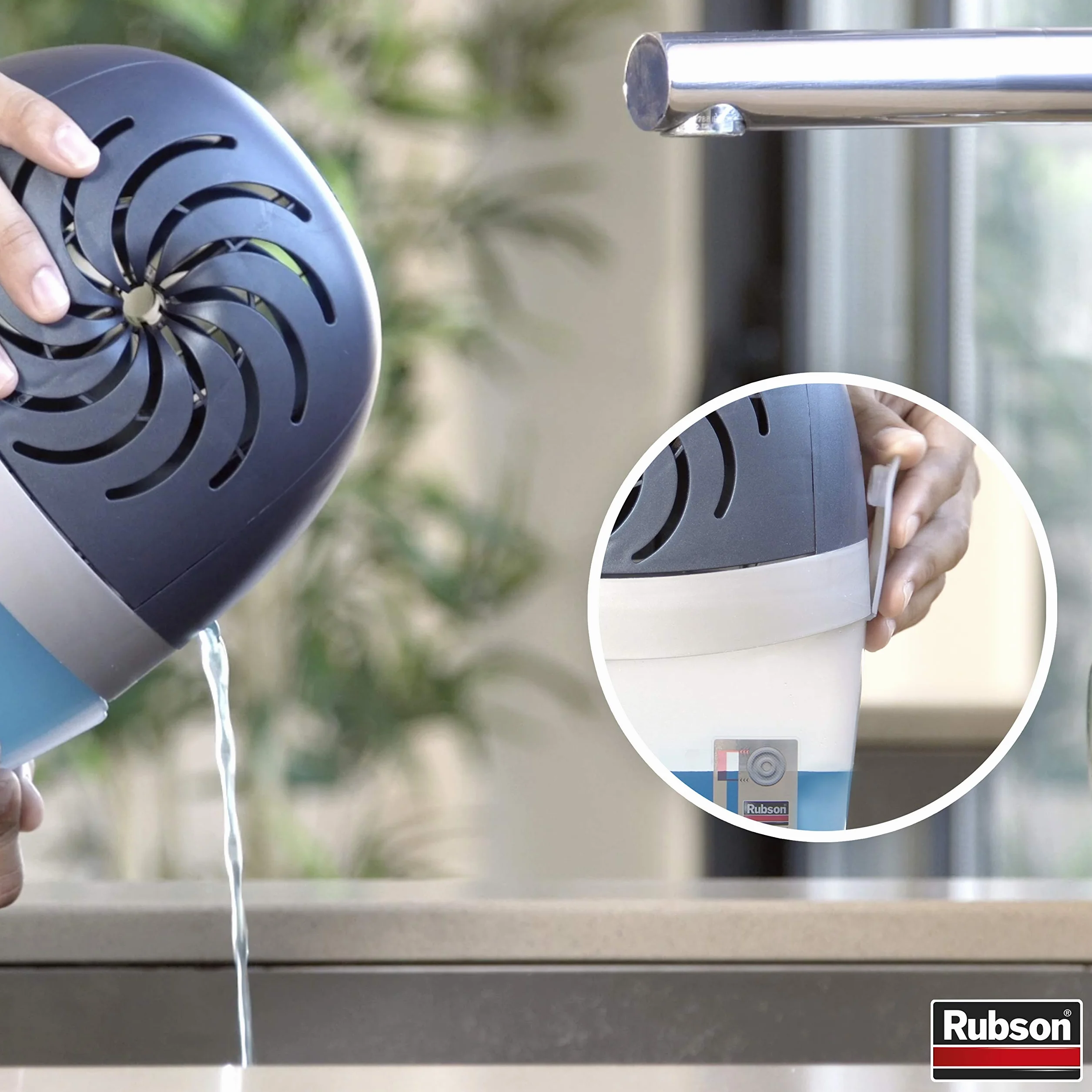Rubson AERO 360° Tabletas Recambio Olor Neutro Absorbe Humedad 4 x 450 g