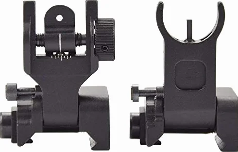 Flip Sight, Compatible con Picatinny y Weaver Rails, Vista Plegable