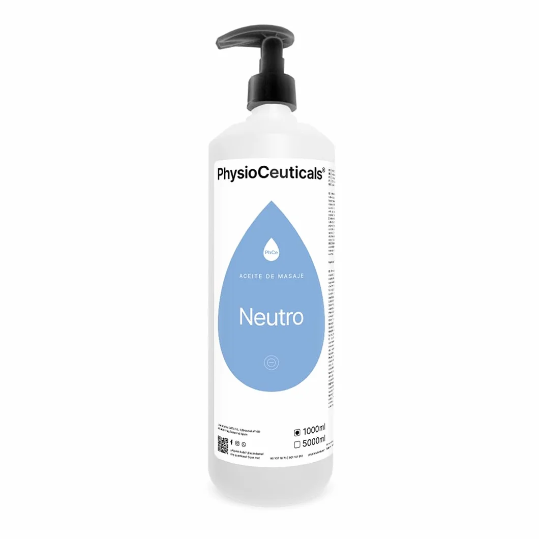 Aceite de masaje profesional 1000 ml para fisioterapia