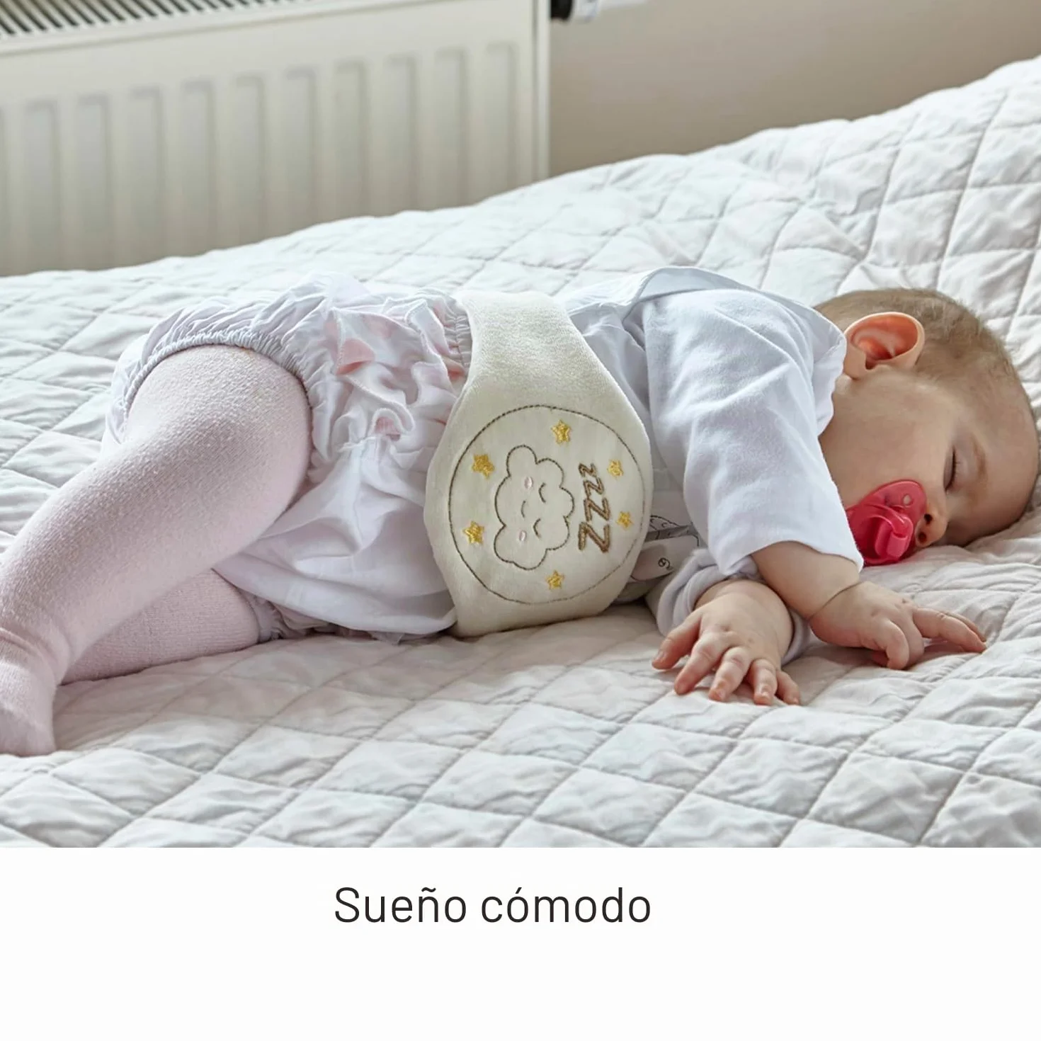 Babyjem Cojín de huesos de cereza térmico ajustable para bebés 100% algodón
