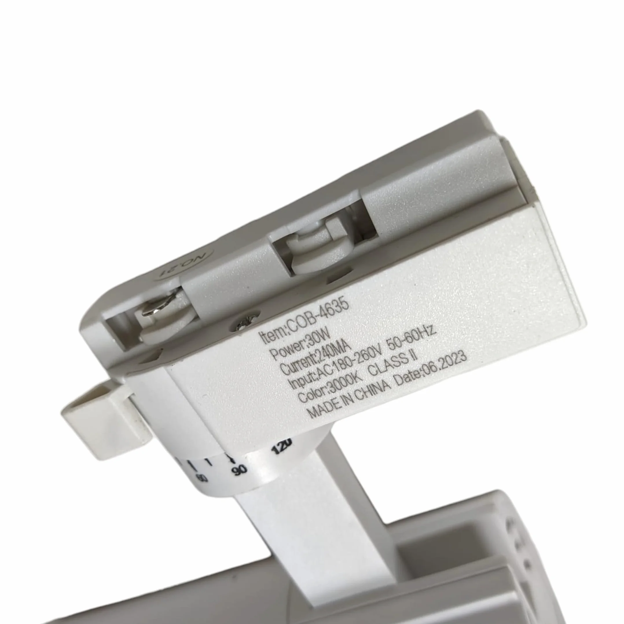 Jandei Pack x5 Foco Techo Led Carril 30W Blanco Neutro 4200K 3000 Lúmenes 185V-265V AC Aluminio