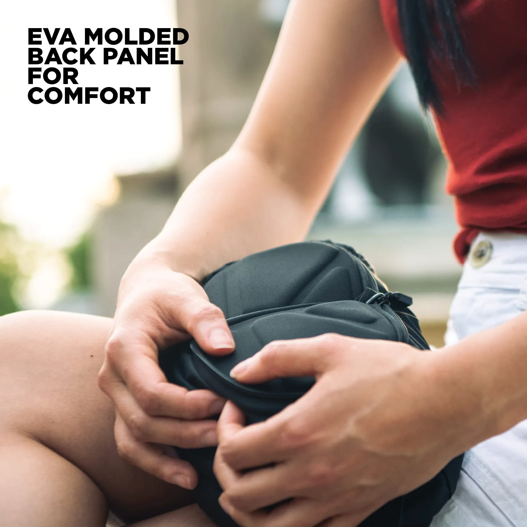 Gomatic Bolsa Bandolera Plegable Navigator 3L – Riñonera Unisex, Compacta y Resistente al Agua, Ideal para el Día a Día, Viajes, Senderismo – Bolsa Crossbody con Múltiples Bolsillos – Negra