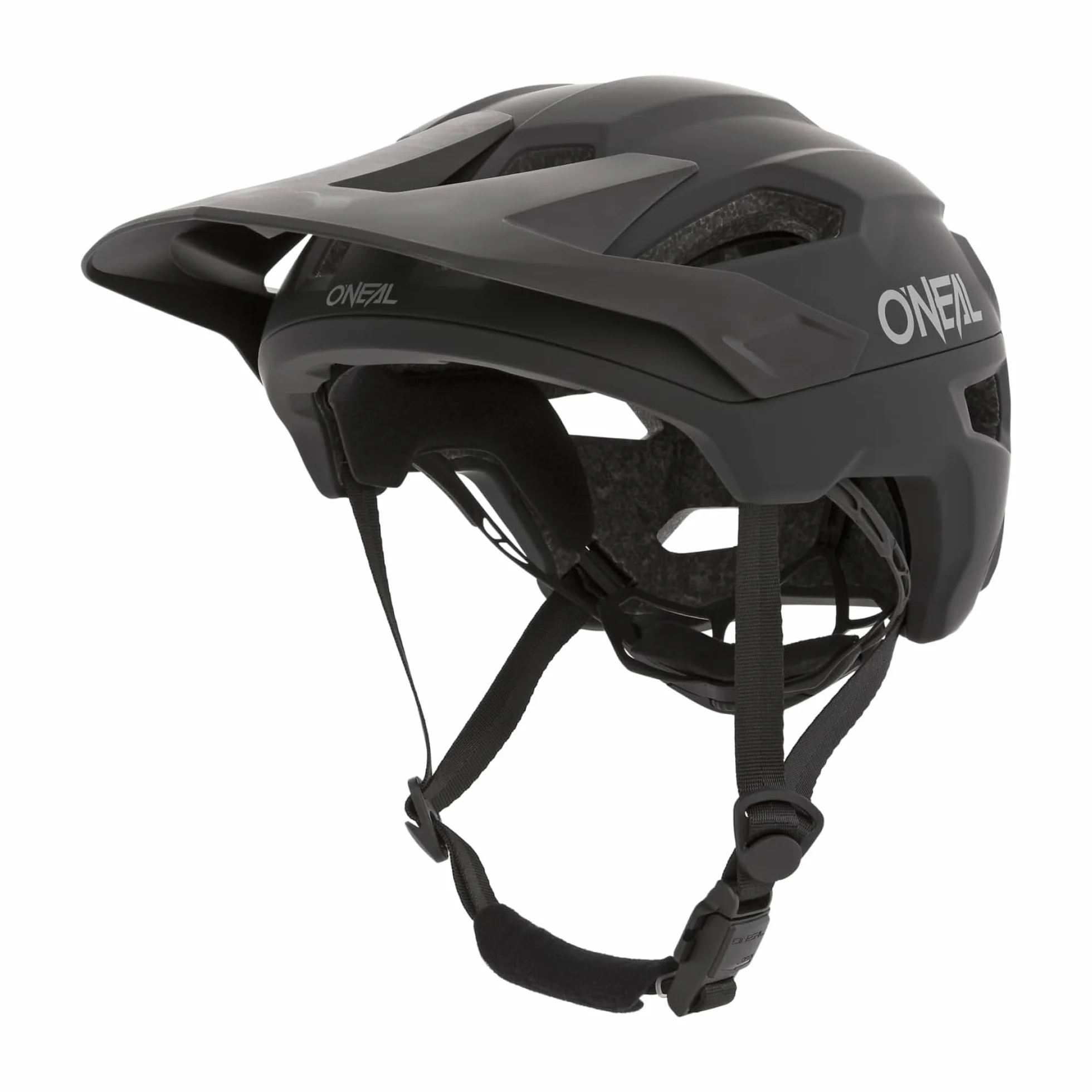 O'NEAL Casco de Bicicleta I Casco de Bicicleta de Montaña con Orificios de Ventilación I Certificación de Seguridad EN1078 I Casco Trailfinder Split V.20 I Casco MTB | Negro | Talla S/M
