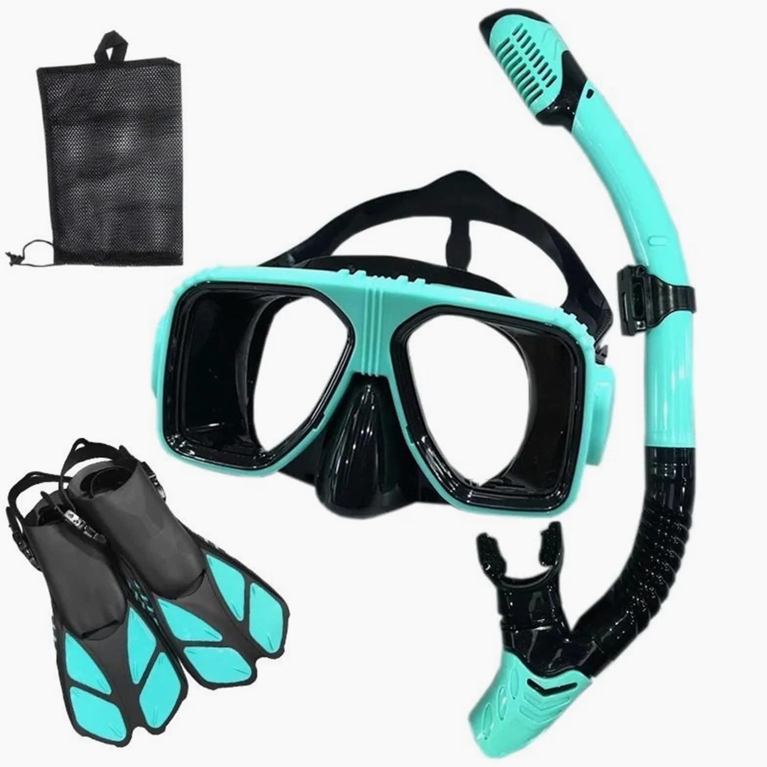 Máscara de Snorkel Buceo Máscara de Buceo y Gafas de Buceo con Tubo de respiración, Conjunto de Tubo de natación para Adultos Unisex