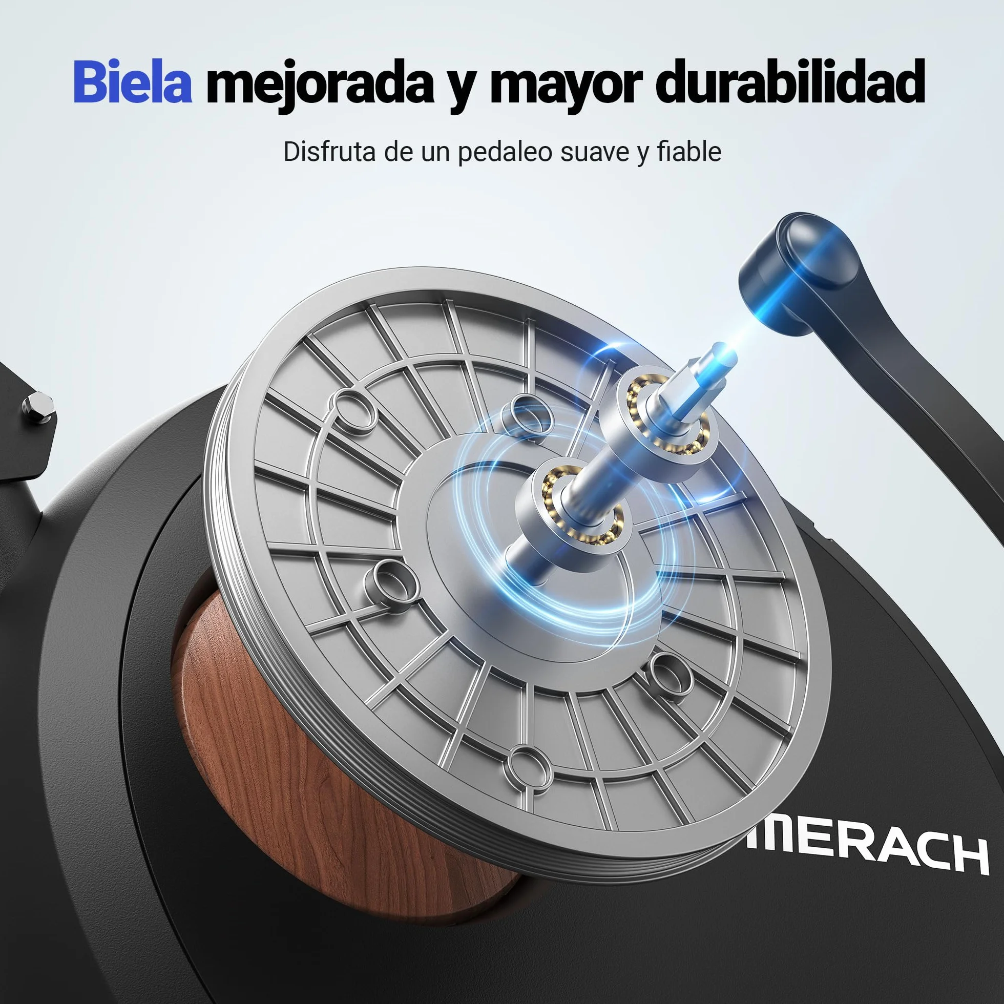 MERACH Bicicleta Estatica, Bicicleta Estática Magnética con 8 Niveles de Resistencia Ajustables, Bicicleta Reclinada con Pantalla LCD, Manillar de Frecuencia Cardíaca, Capacidad de Carga de 136 kg