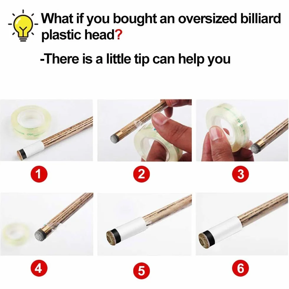 Amacoam Puntas de Tacos de Billar 20 Piezas Duro de 12mm Punta de Repuesto para Taco de Billar Puntas de Billar con Rosca Metálica y Tip para Palos de Billar, Marrón Accesorios de Billar