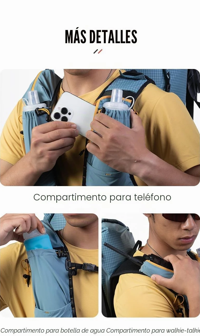 AONIJIE Mochila de escalada de gran capacidad de 30 l para acampar al aire libre, bolsa de viaje para senderismo, trekking, montañismo