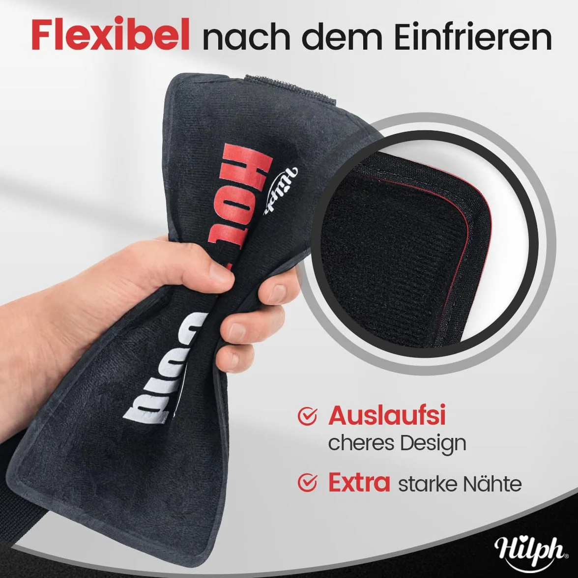 Hilph 2 Compresas de Hielo de Gel Reutilizables para Terapia de Calor y Frío, Almohadilla para Cara Cabeza Ojos Muelas