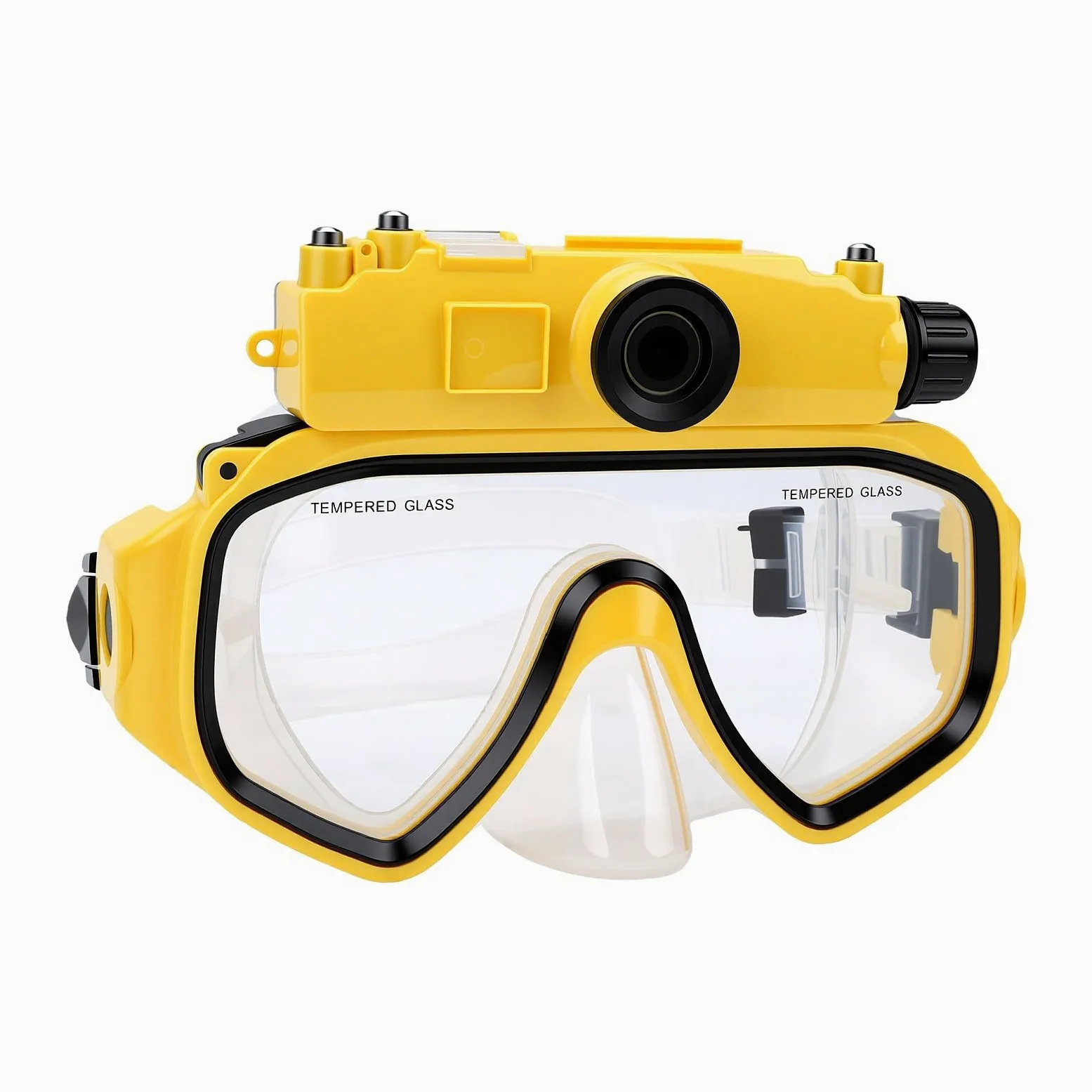 Gafas de Buceo para Snorkel con Cámara 2K 5MP | Gafas de Natación para Apnea, Resistente Al Agua, 15M, Gran Angular de 100 Grados, Antivibración, Aplicación WiFi