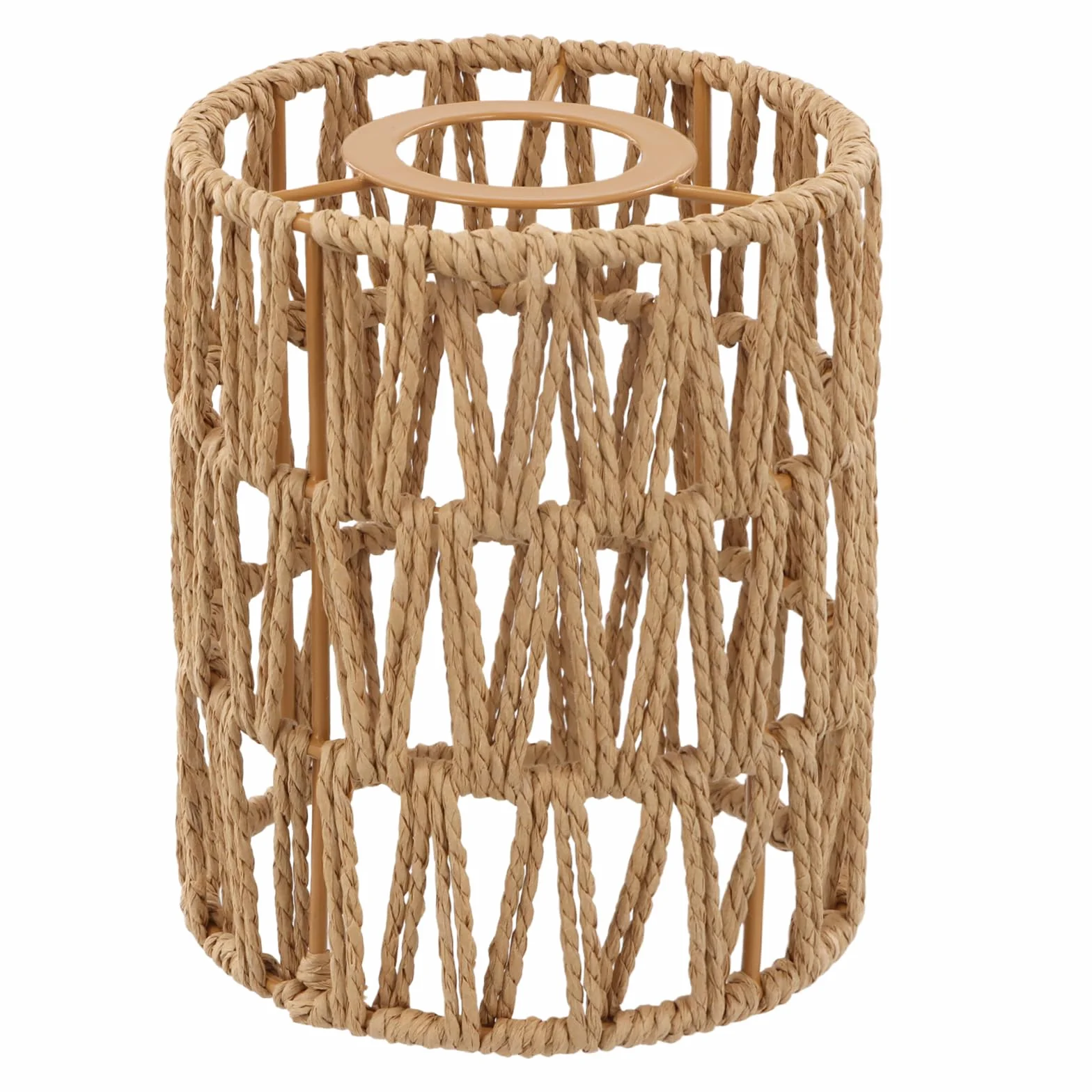 Lámpara Colgante y de Pie de Ratán Natural, Diseño Bohemio