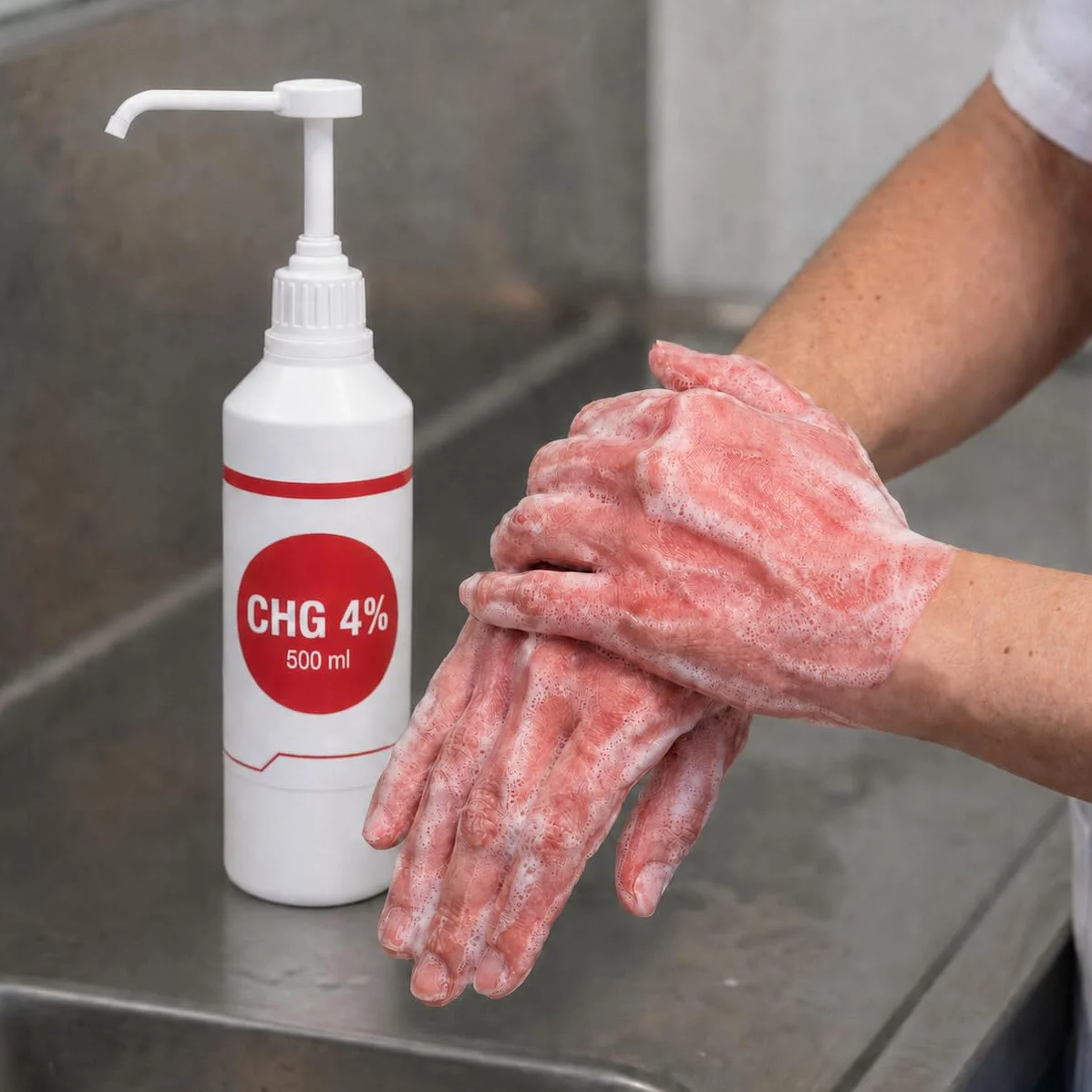 KMINA Solución Jabonosa CHG 4% 500 ml Clorhexidina Higiene Manos Piel Sana Uso Externo