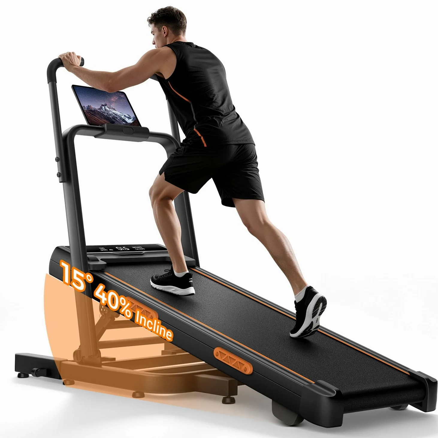 CURSOR 15% Cinta de Correr Plegable con Inclinación 12KM/H | Cinta de correr inclinable, cinta de correr doméstica con motor de 3,0 CV