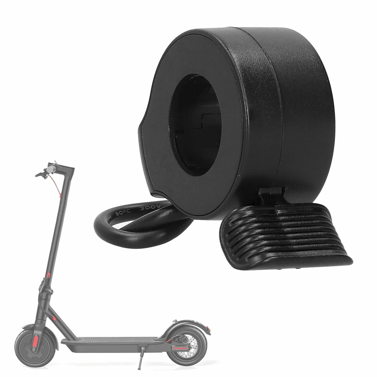 Palanca de aceleración para patinete eléctrico acelerador de pulgar sensor Hall puño acelerador patinete eléctrico control de acelerador de pulgar derecho/izquierdo válvula de aceleración conector imp