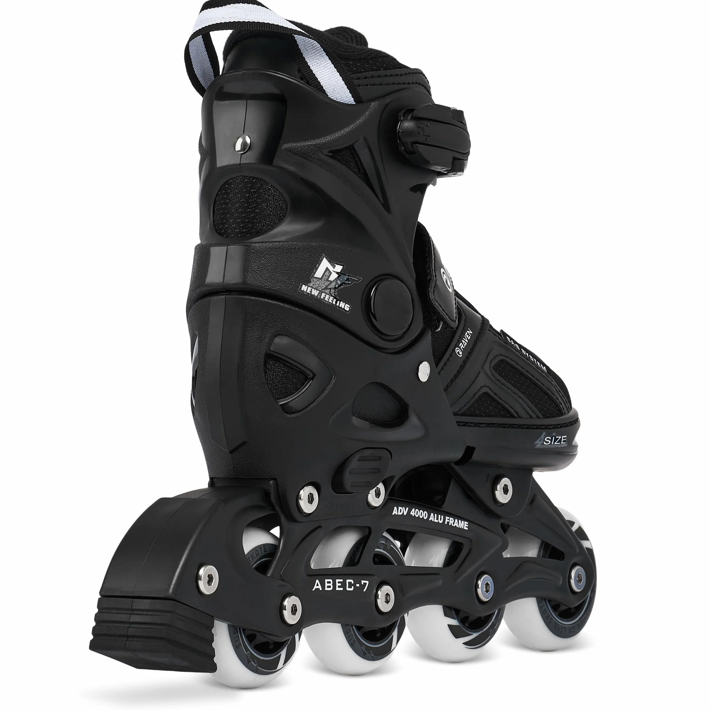Pattini Inline Raven Pulse Regula 2in1 PRO Black Lame Hockey Ghiaccio