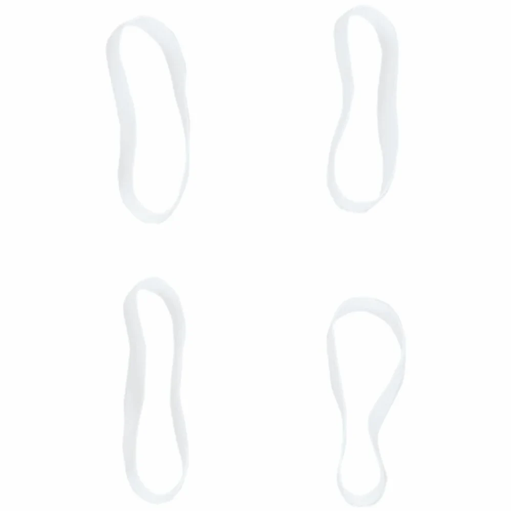 Mangloder Goma de crin para caballos, 2500 unidades, color blanco, silicona, suministros para caballos, accesorios para caballos, accesorios versátiles para el cabello para establos y torneos