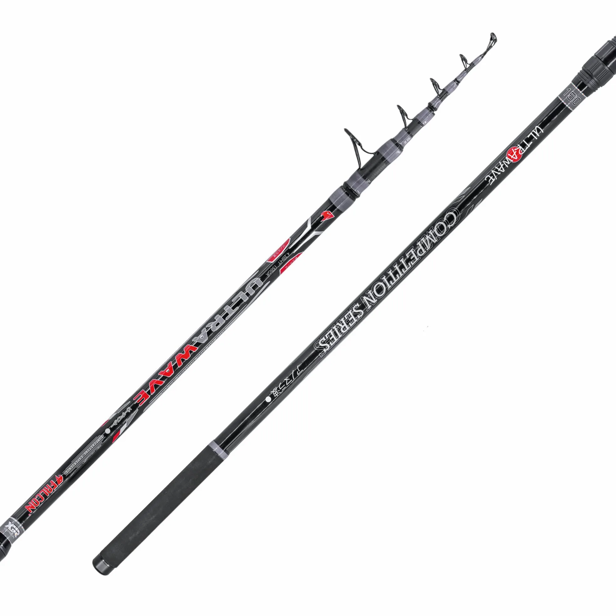 FALCON Caña de pescar Ultra Wave telescópica de 4,20 m, nueva acción de 130 g