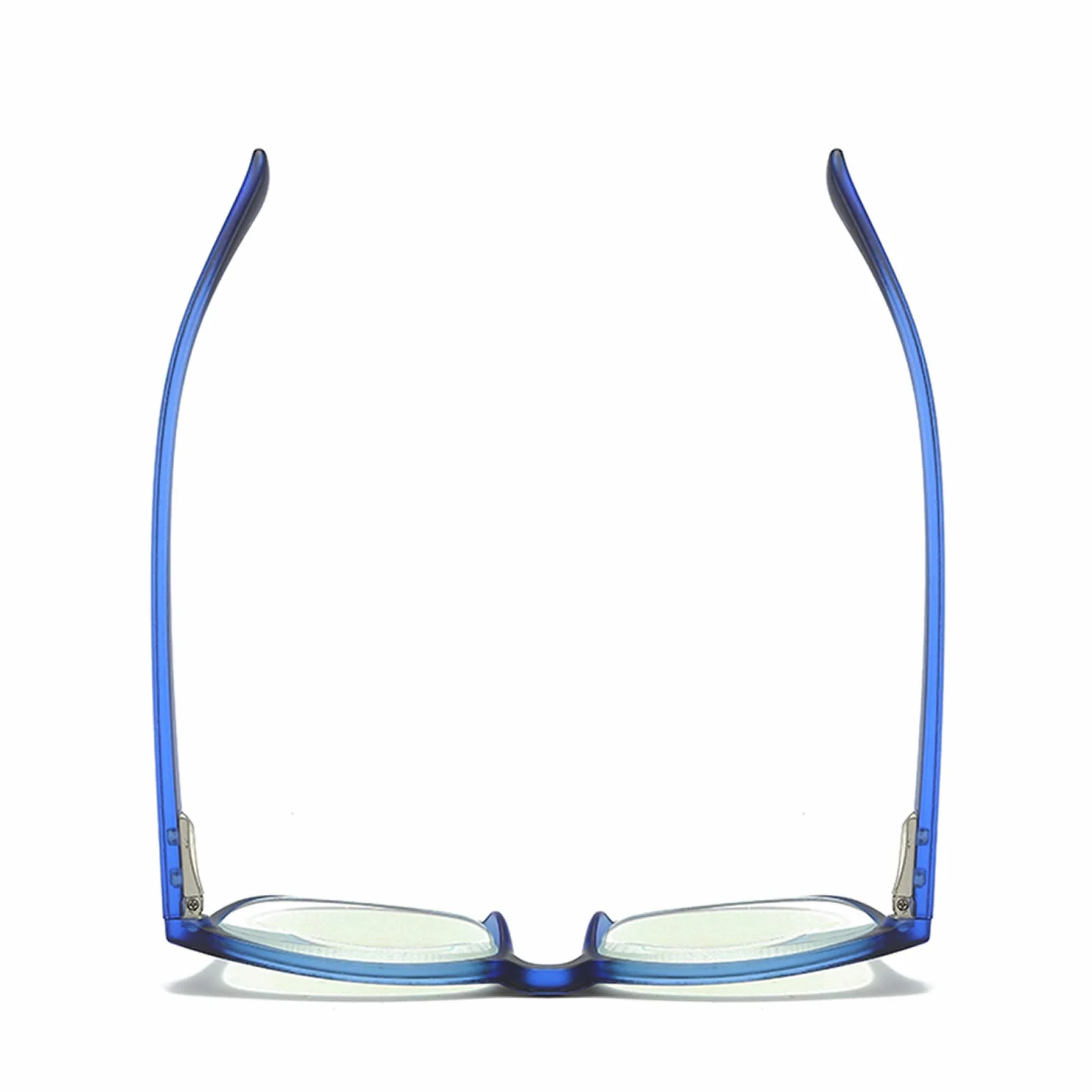 MMOWW Gafas de lectura anti-Blu-ray cuadradas para ordenador con bisagra de resorte antifatiga azul +1.5
