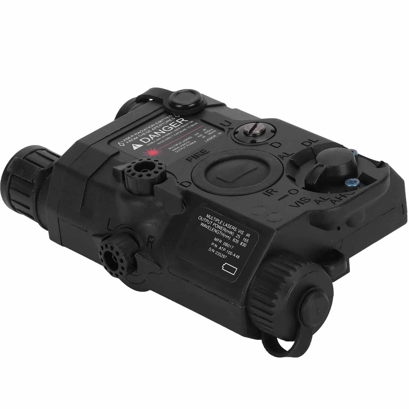 Fafeims Airsoft Box EX403 Negro - Maletín para Armas de Airsoft, Modelo Inofensivo sin Función, Funda para Baterías y Accesorios, Ideal para Paintball y Simulación Militar, Compacto y Dura
