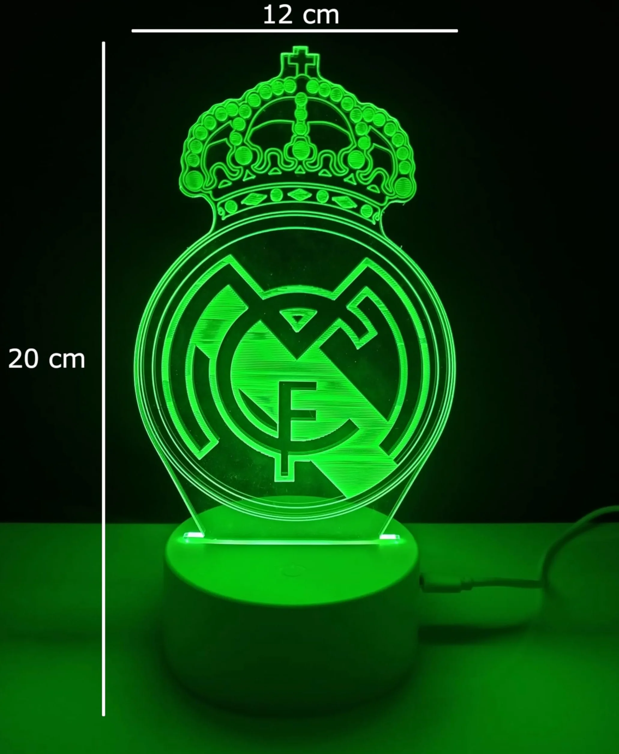 Lámpara 3D decorativa fútbol iluminación interior