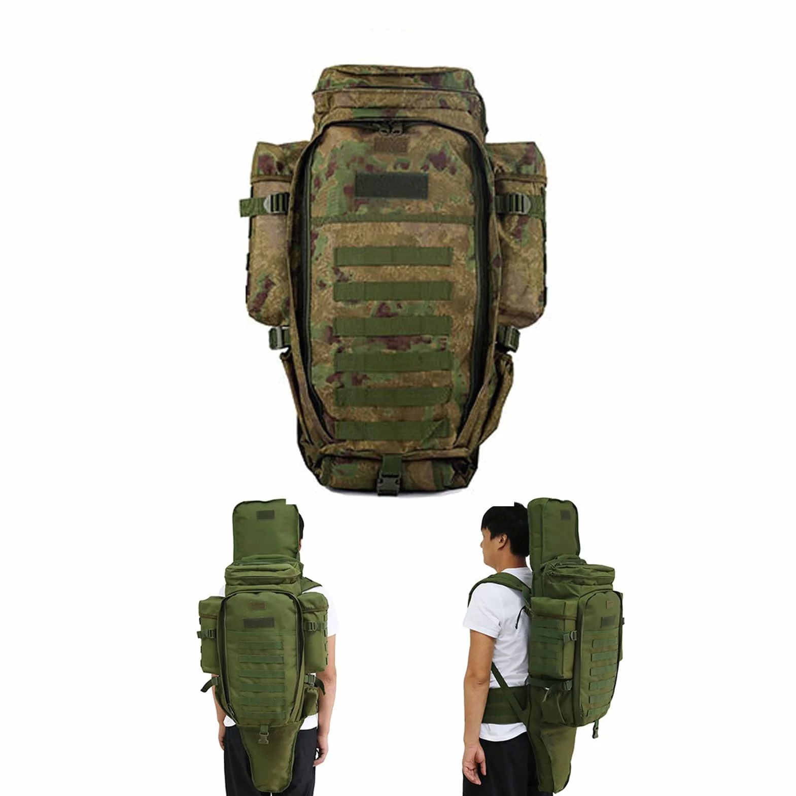 Mochila Táctica para Rifle, Bolsa Larga para Rifle, Mochila Militar Molle, Mochilas de Asalto Militares, Equipo Táctico para Caza, Pesca, Airsoft, Mochila para Rifle, Mochila para Campo de Ti