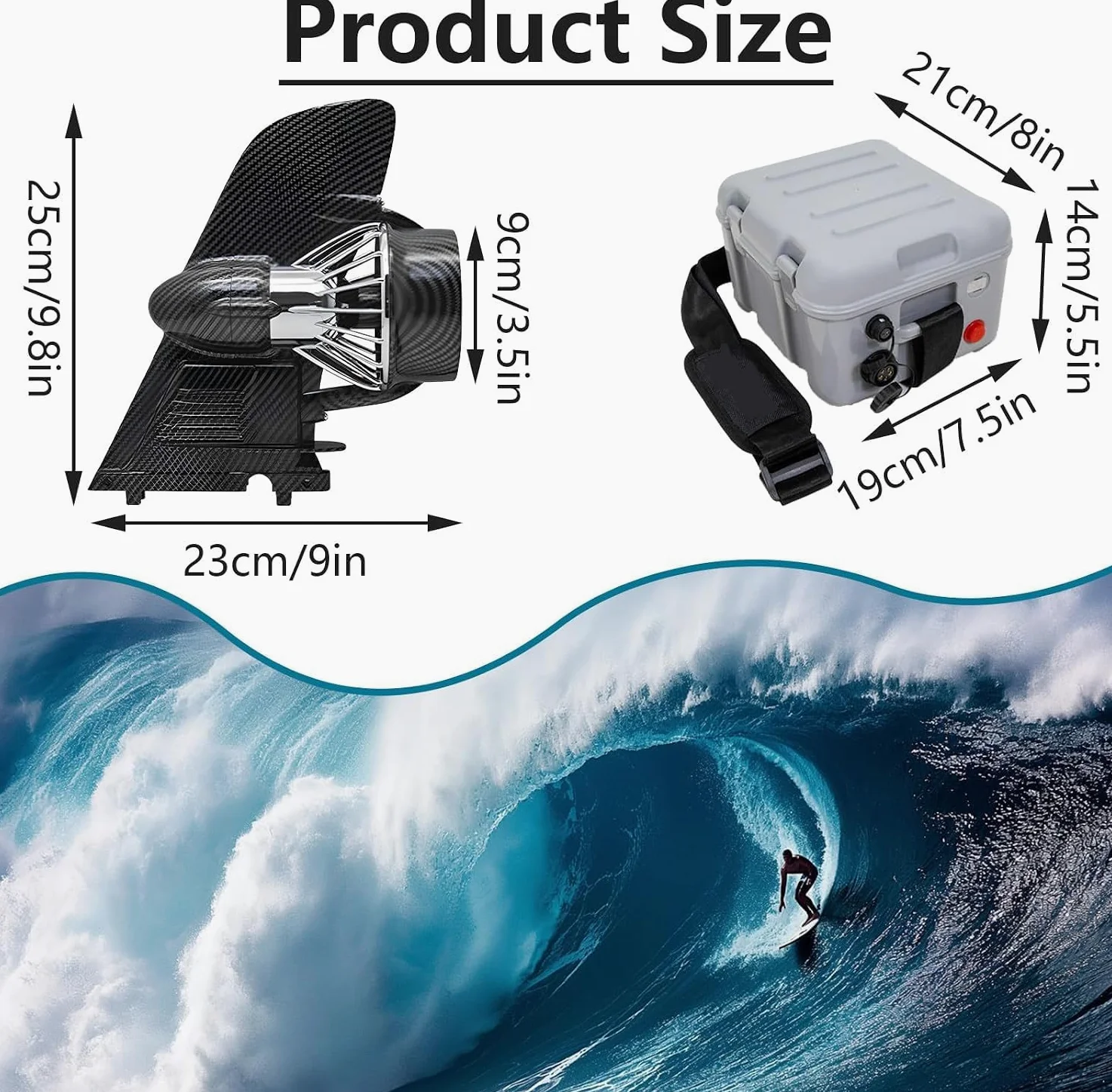 Aleta eléctrica para la tabla del SUP, emitedor submarino de 160W con control remoto, motor recargable alimentado por batería para la paleta de pie, dispositivo portátil de la asistencia de la tabla d