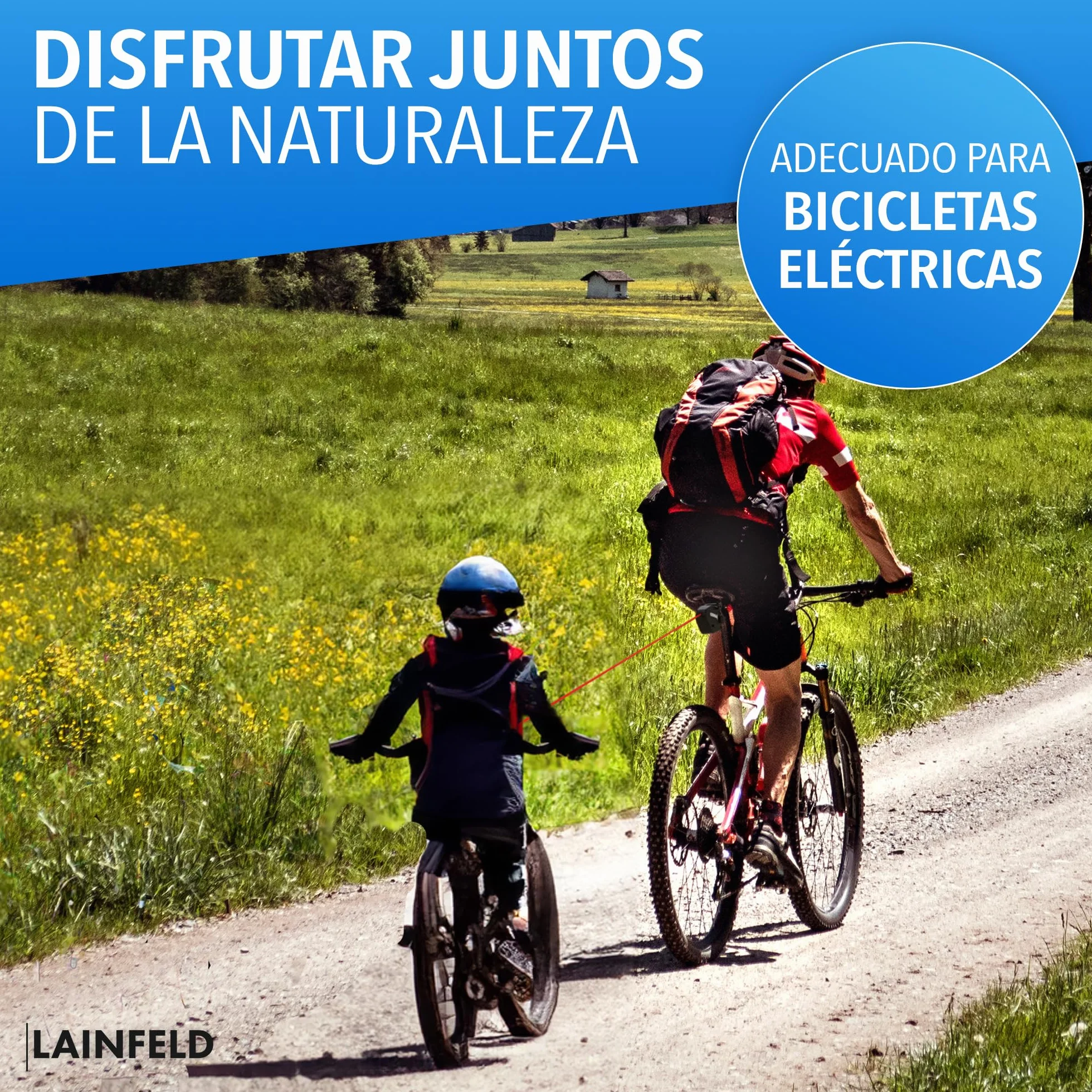 LAINFELD Cable de Remolque para Bicicleta