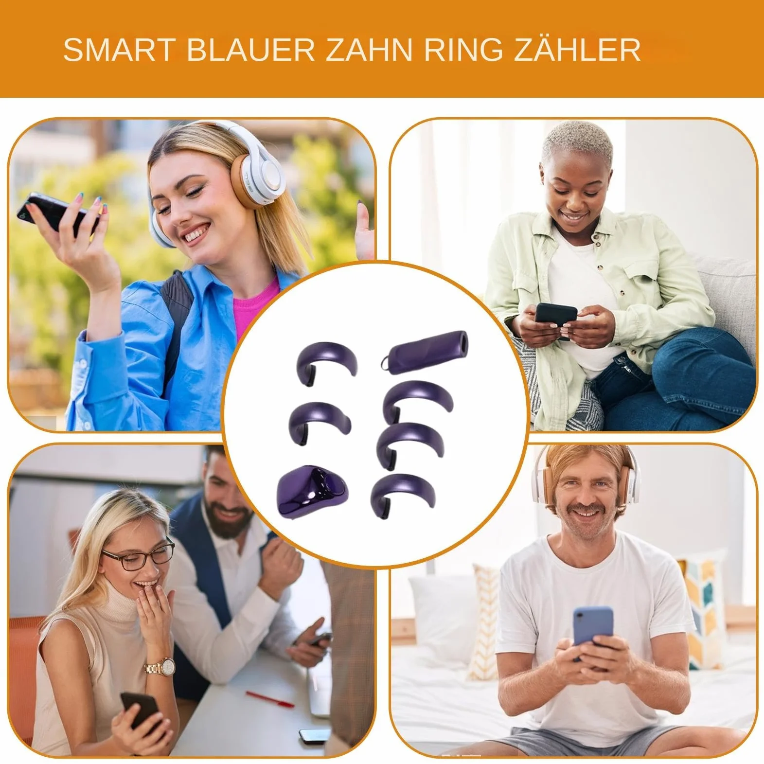 Anillo contador de oración digital portátil LCD digital contador anillo de dedo | Contador de dedos inteligente para oraciones de golf, tejer, ganchillo, oración y fitness