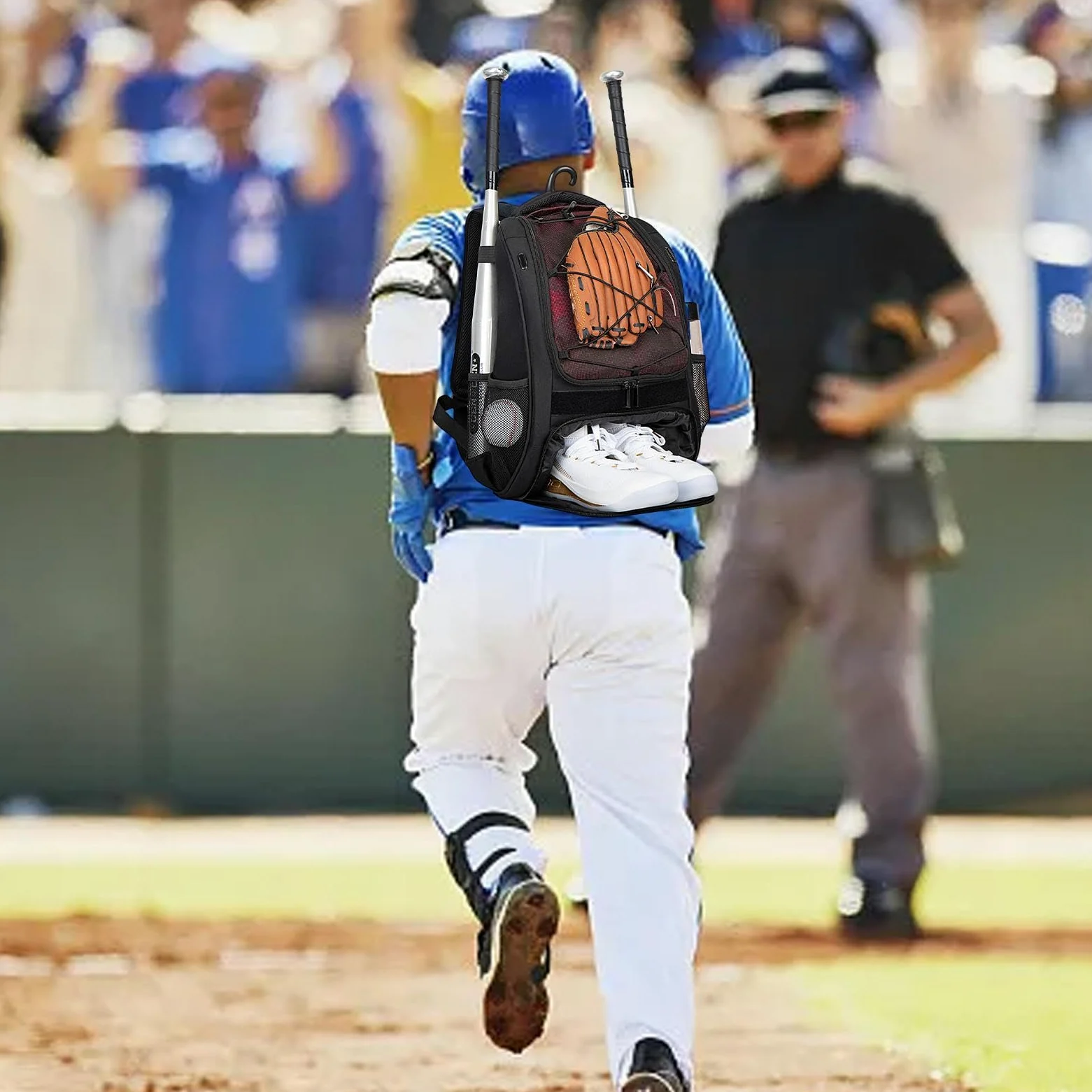 Mochila de béisbol para niños con compartimento para zapatos, mochila de sóftbol | Mochila de béisbol juvenil de gran capacidad para cascos, murciélagos, equipo para jóvenes y adultos, zapatos