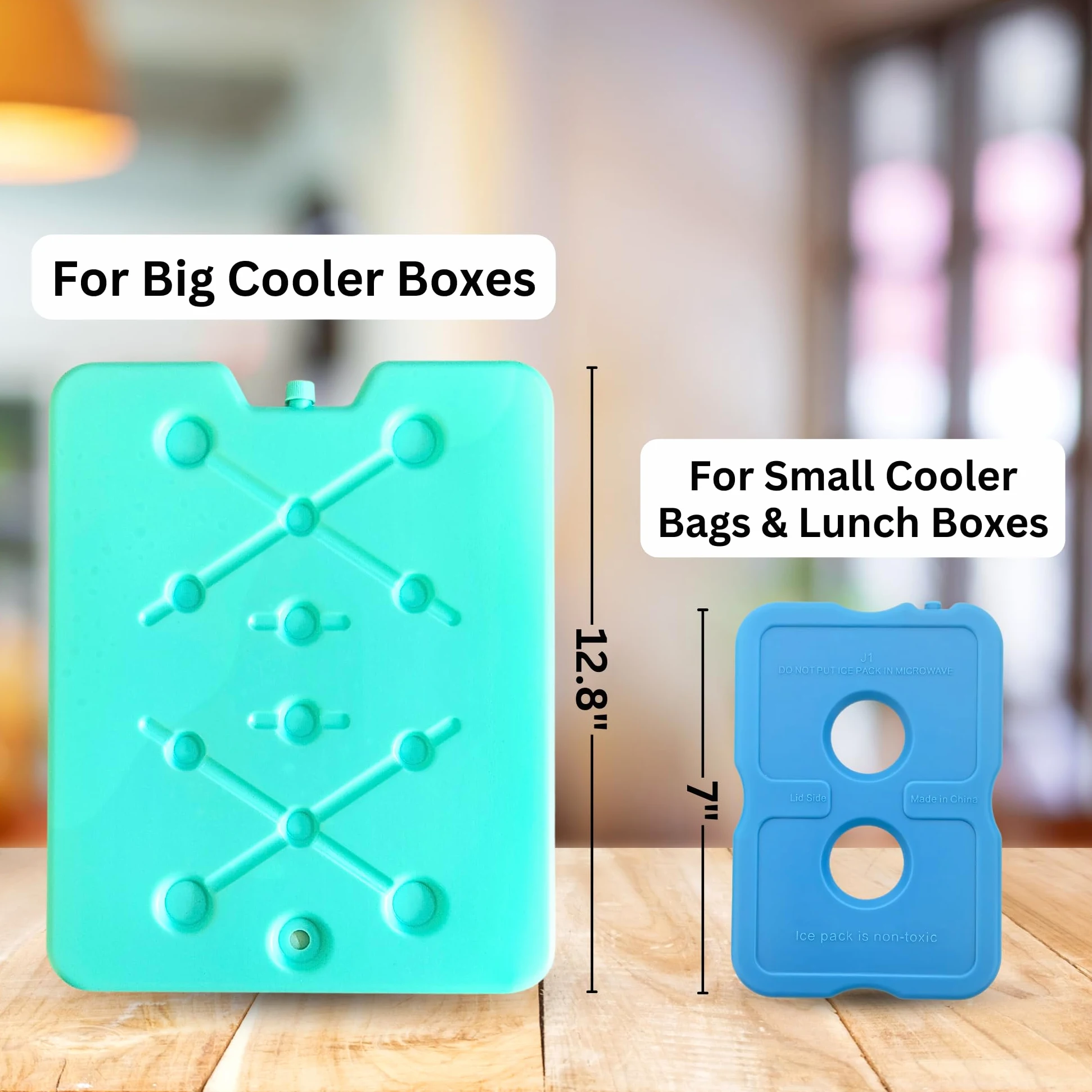 GURIN Bolsas de hielo reutilizables para lonchera, hieleras, bolsas o mochilas, frías hasta 8-12 horas de larga duración para camping, picnic, actividades al aire libre, entrega de alimentos