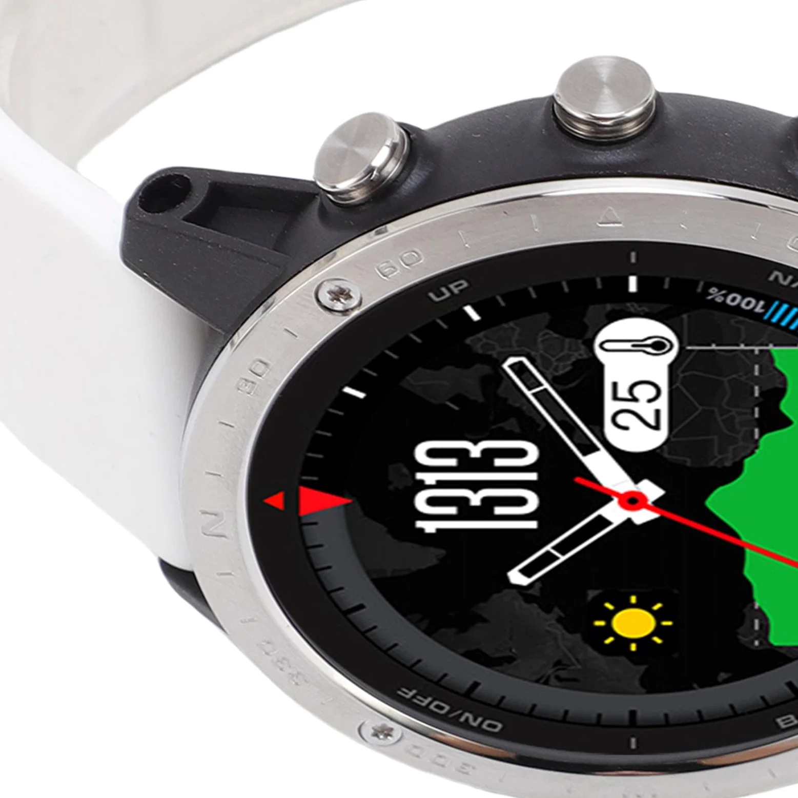 Reloj Inteligente de Buceo 50M |Rastreador de Ejercicios con Barómetro con Sensor de Profundidad, Pantalla de 1,3 Pulgadas para Nadar, Correr, Hombres y Mujeres Al Aire (White)