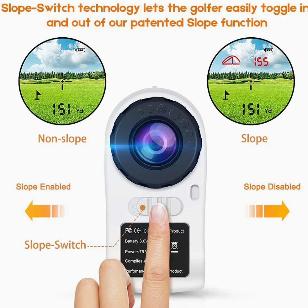 PeakPulse Rangefinder Golf 656 Yards Rangefinder with Flag-Lock, 6X Magnification,Vibration,Distance Measurement,The Most Suitable Gift for Golfers