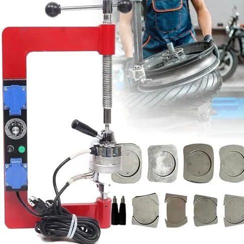 Máquina de vulcanización de neumáticos, herramienta de reparación de automóviles, altura ajustable de 150 a 180 °C, equipo de vulcanización para reparación de goma