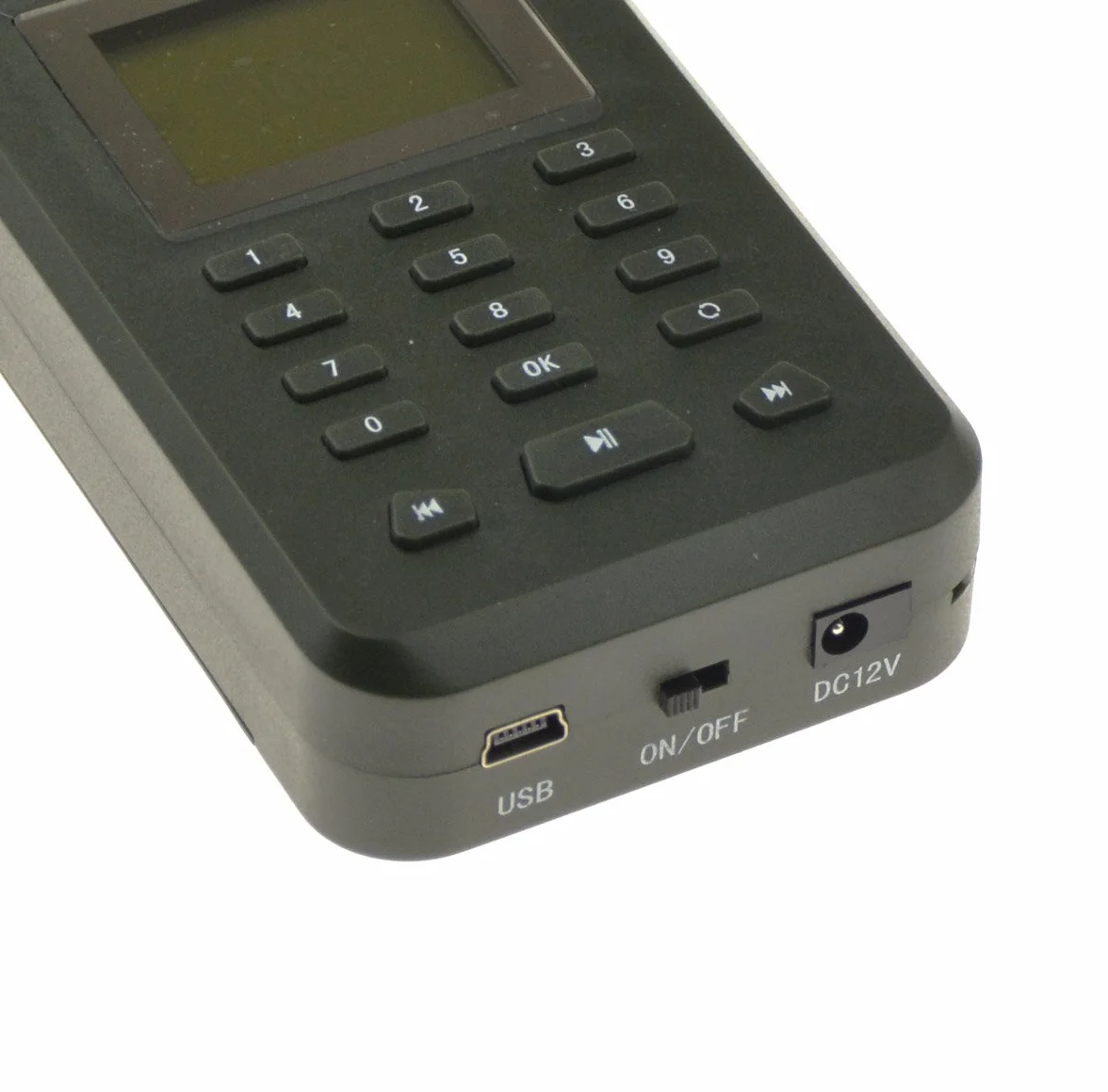 Llamador de aves de caza 20W reproductor MP3 altavoz 126dB pantalla LCD recargable