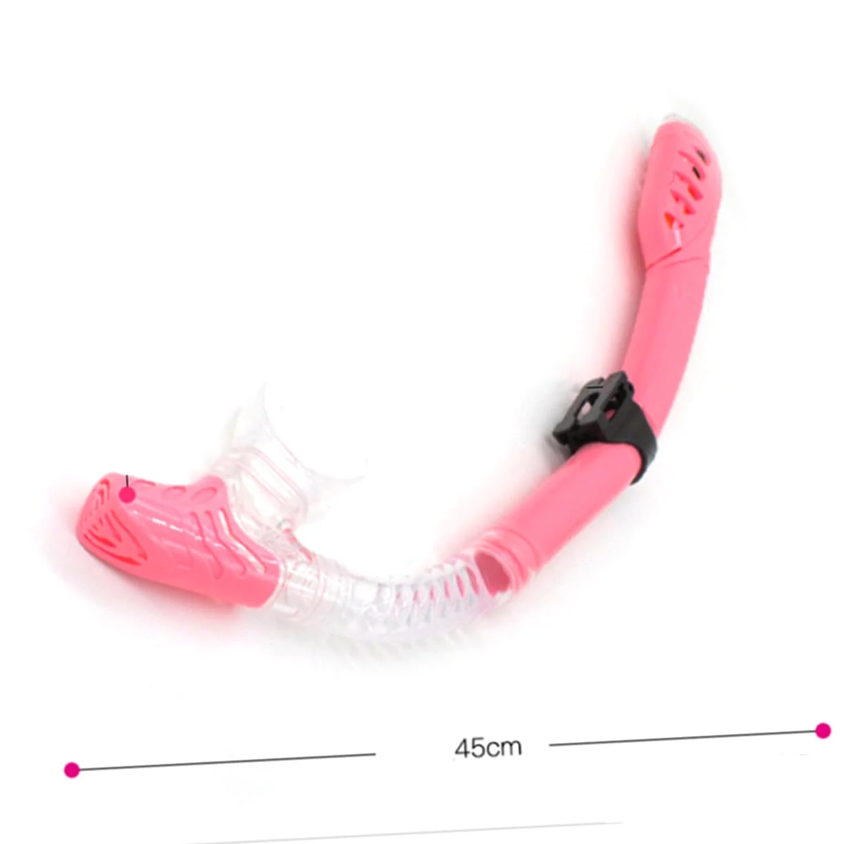 Hohopeti Gafas de Natación y Snorkel Rosa de Máscara con Tubo Diseño de Ventana Única y Correa Elástica para Buceo Seguro y Visión Clara