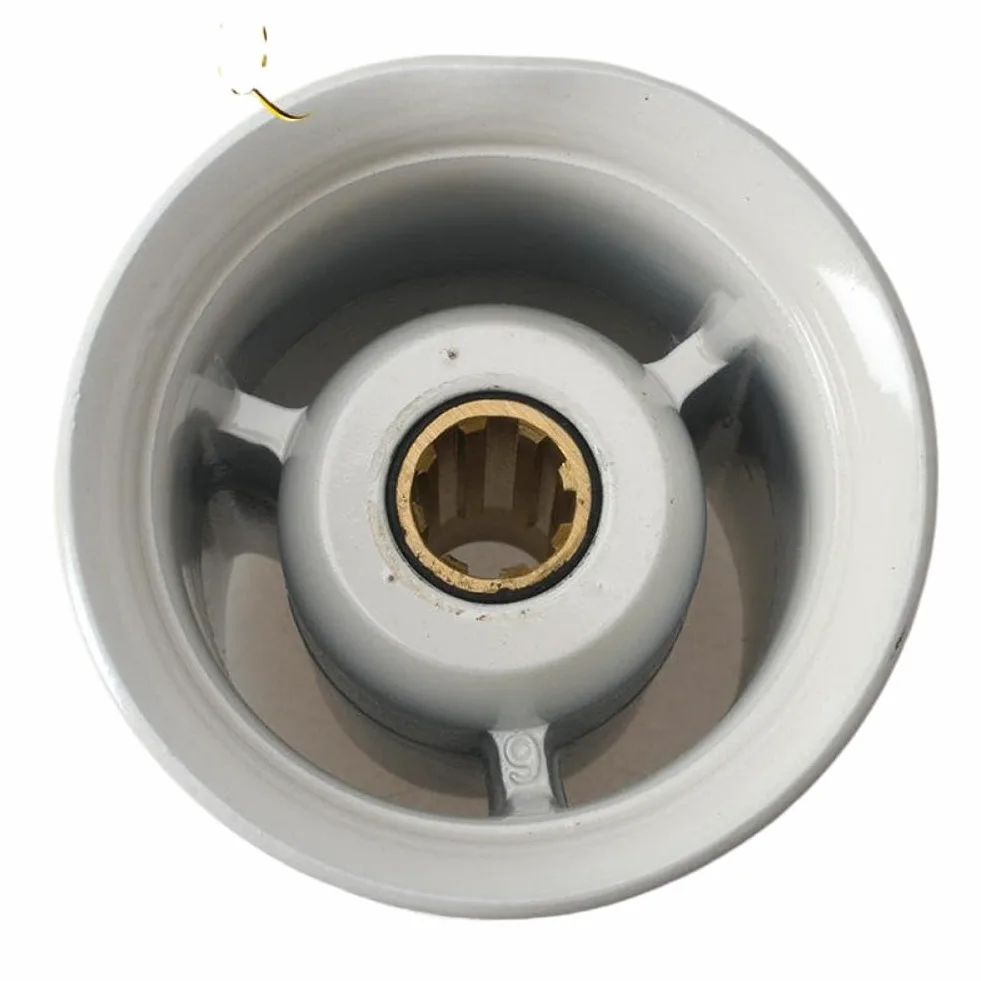 Hélice 63V-45945 9 1/4x9 compatible con motor fueraborda 9.9 F9.9 15HP F15C F15 F20 aluminio 8 dientes estriado derecha
