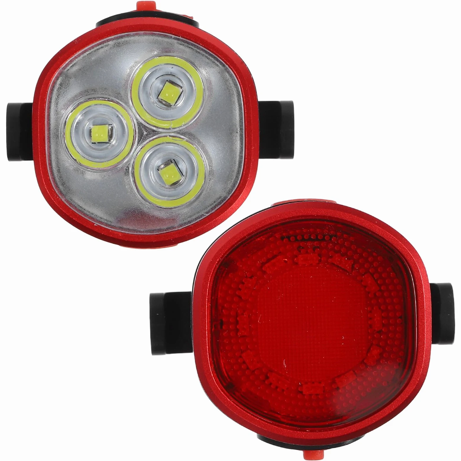 Cabilock Luces para Bicicleta Delantera y Trasera USB Recargables 1 Juego | Batería 300mah, Modos Múltiples, Diámetro de Manillar 22-38mm, Abs y Aleación de Aluminio