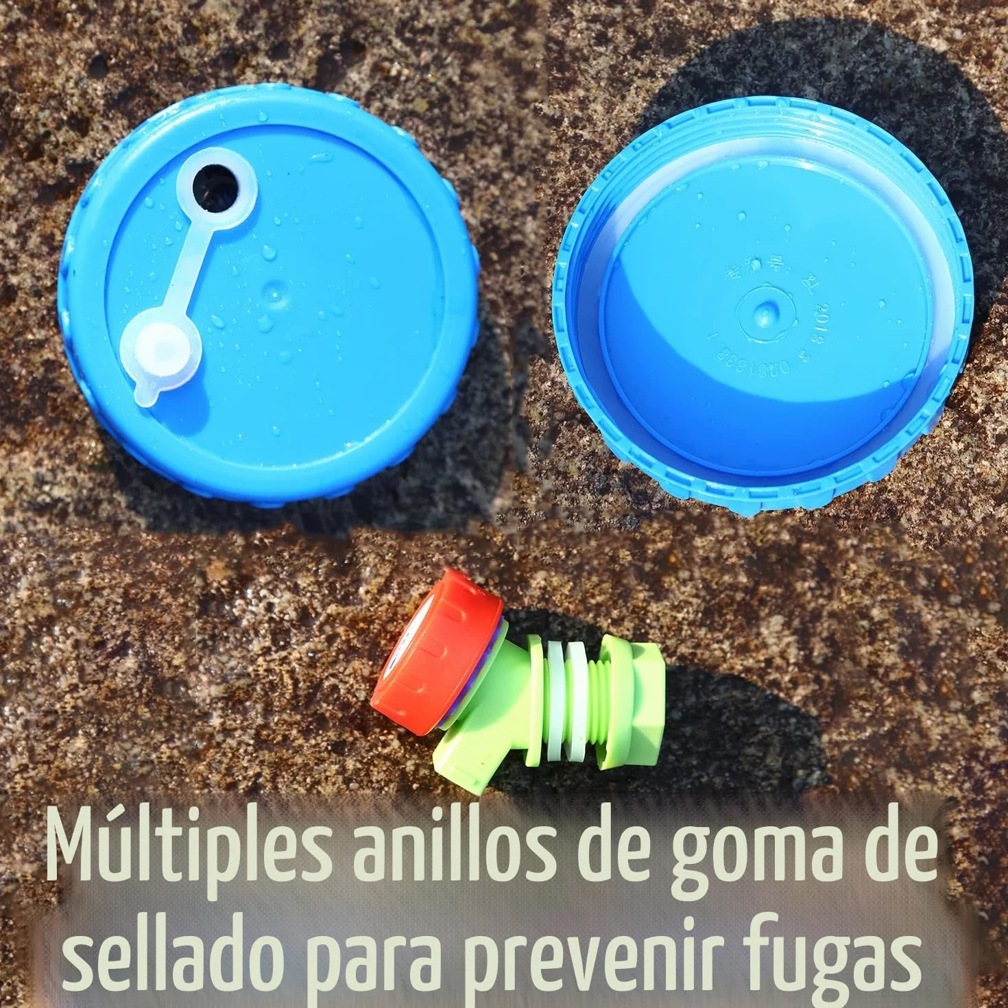 5-22L bidón de Agua con grifos, depósito de Agua con Grifo, contenedor de Agua para Camping, contenedor de Agua para Cocina, RV, Furgoneta, camión, Camping, Escuela