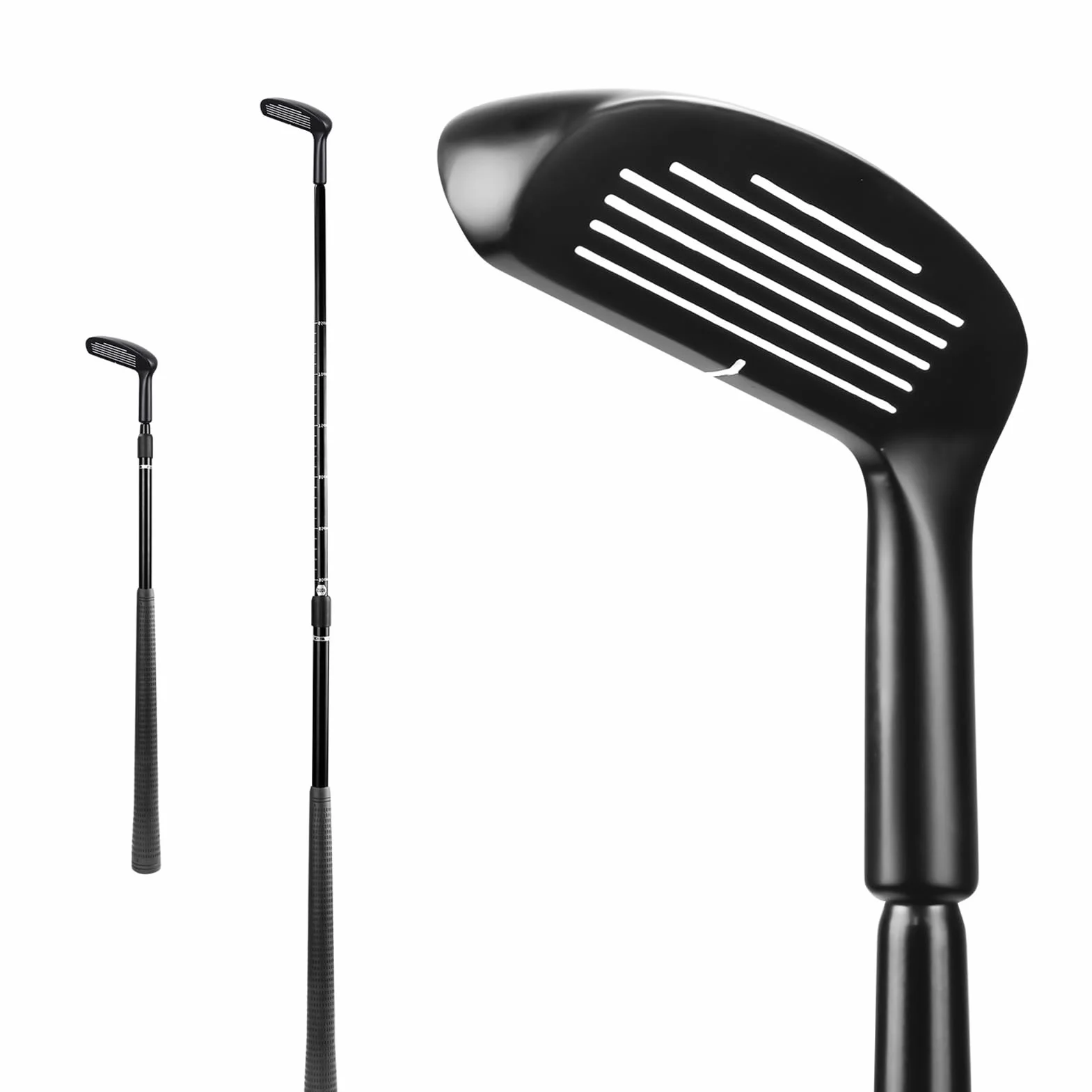 Chipper, de Golf para Hombre, Pala telescópica de aleación de Zinc, Ajustable con Escala, para diestros y Zurdos, Putter de Golf Resistente, para niños Adultos