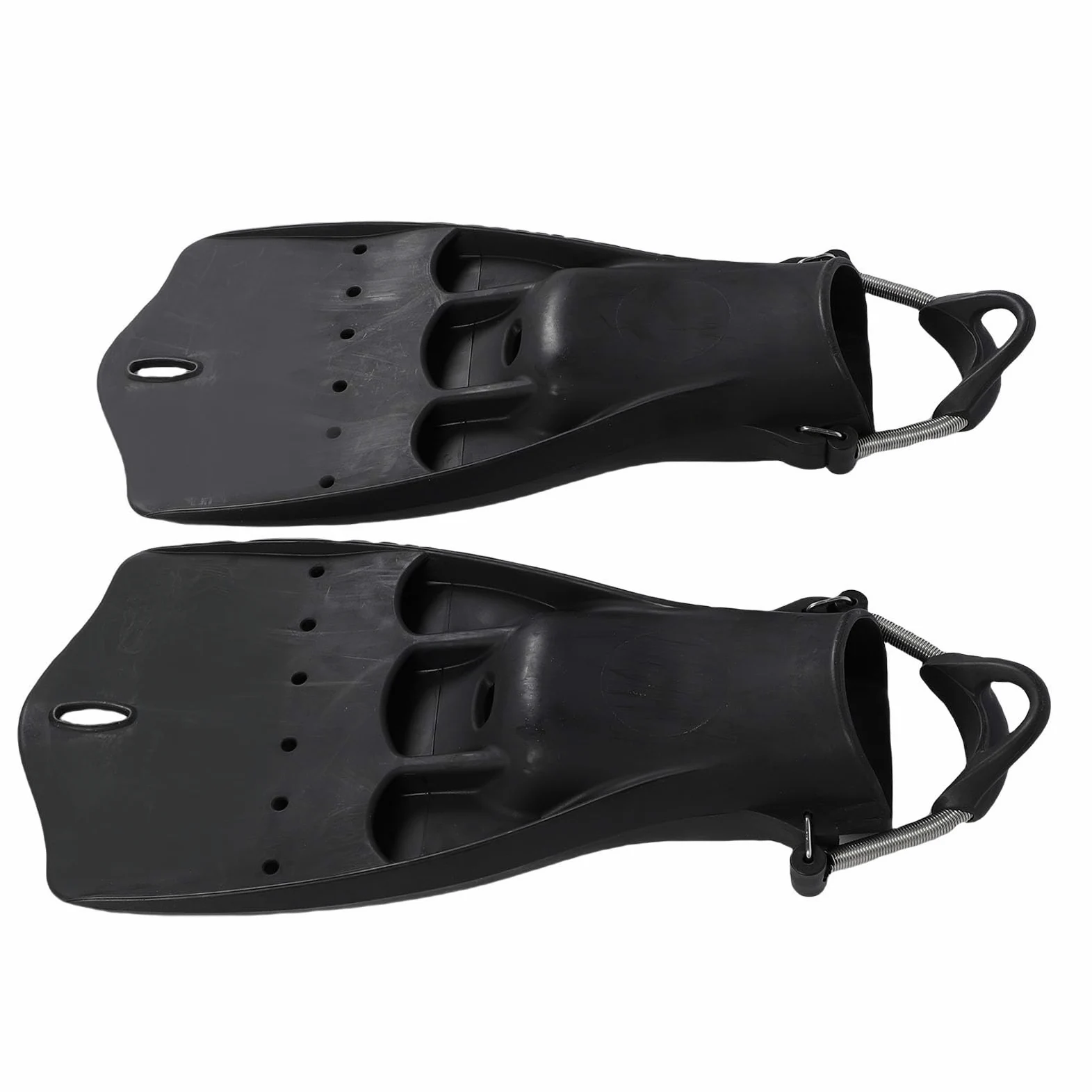 Aletas de Buceo Ajustables con Correas con Hebilla de Resorte para Mayor Empuje y Comodidad, Bucear y Nadar, Goma Duradera, 2 Piezas