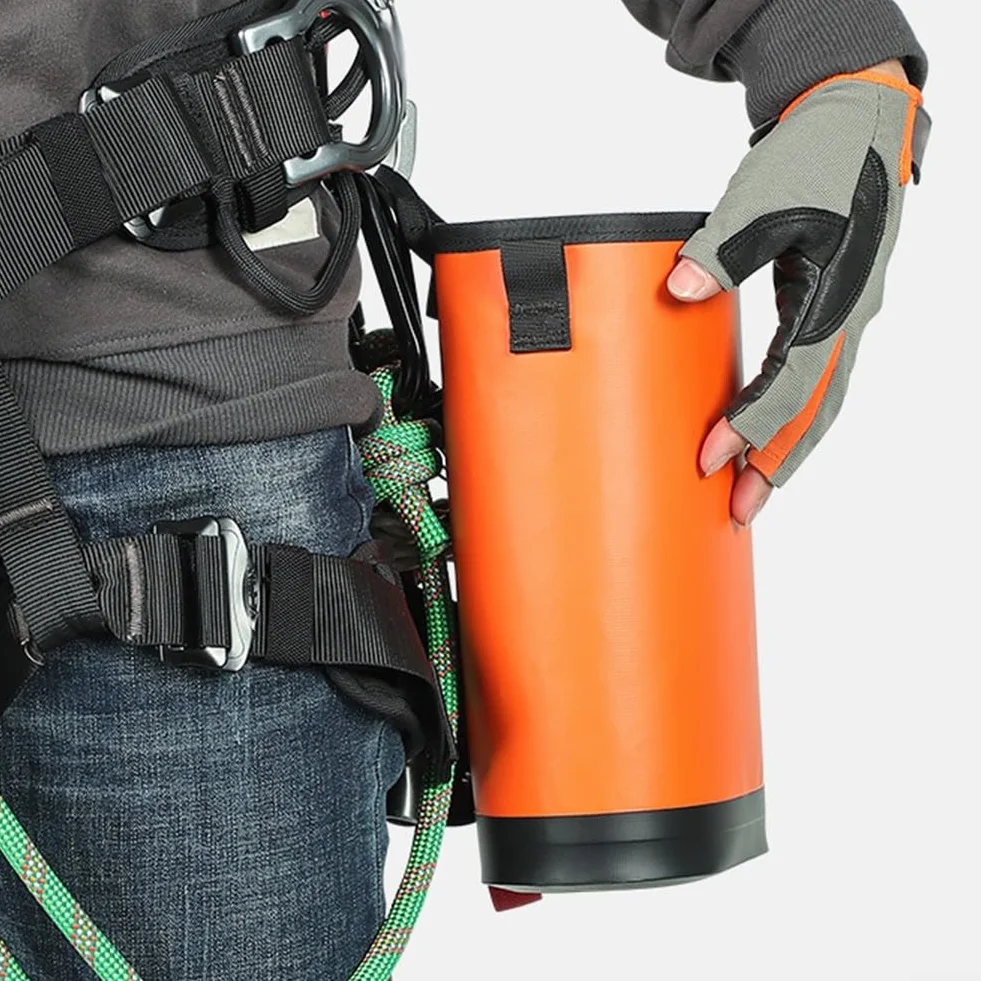 Bolsa de herramientas de escalada al aire libre, bolsa de cuerda ajustable para trepar árboles, se cuelga cómodamente para guardar todos tus elementos esenciales de escalada