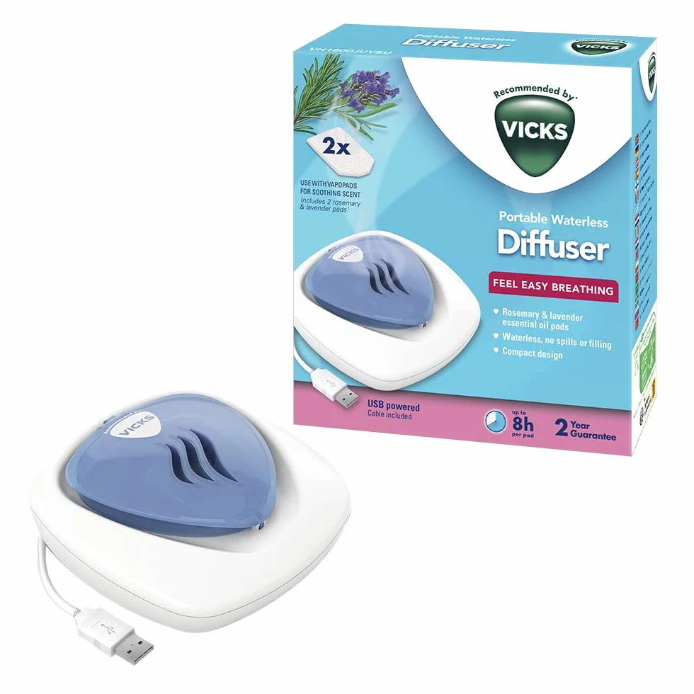 Vicks VH1800JUVEU Difusor portátil sin agua USB con luz nocturna