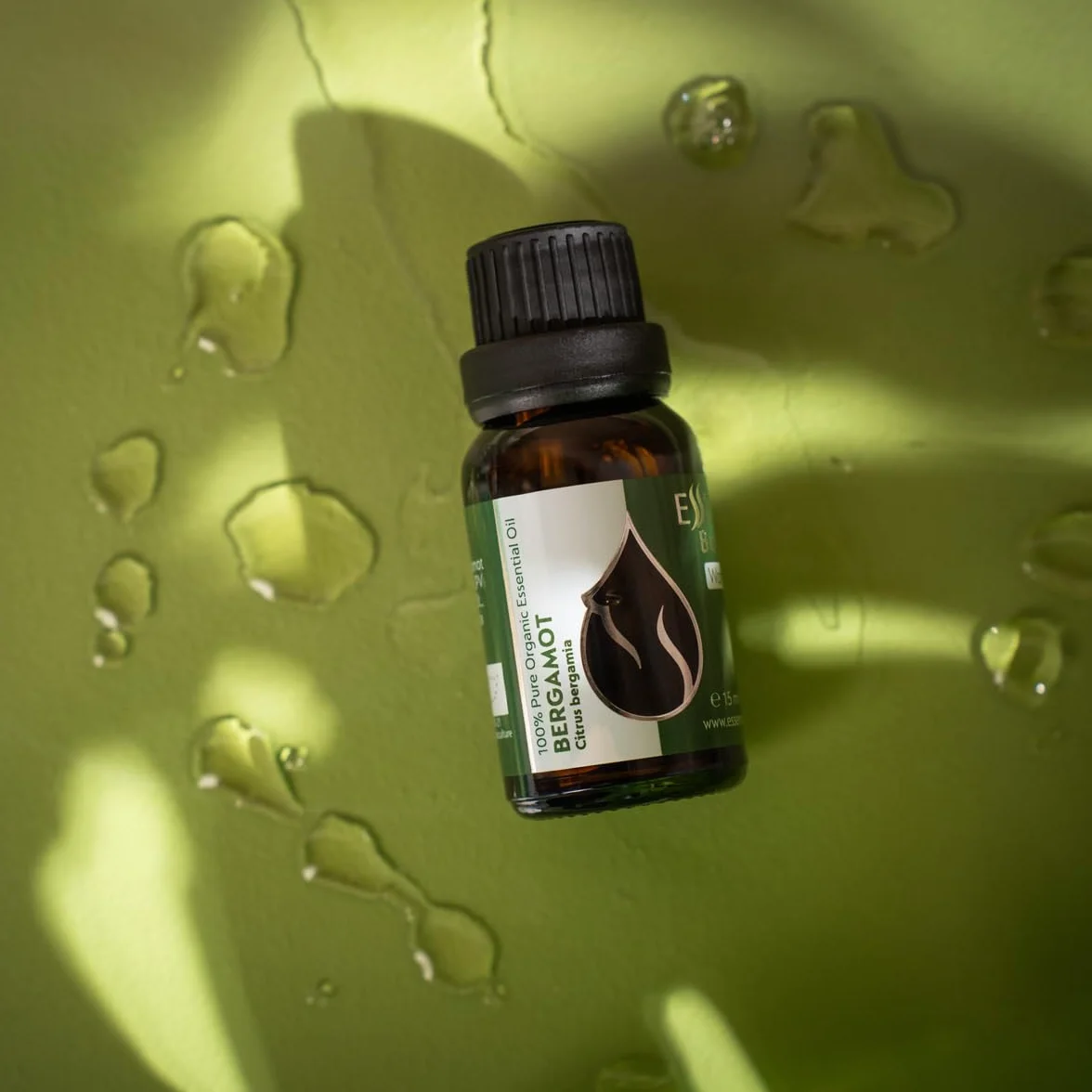 Essences Bulgaria Aceite Esencial de Bergamota Orgánico 15ml 100% Puro Grado Terapéutico Aromaterapia