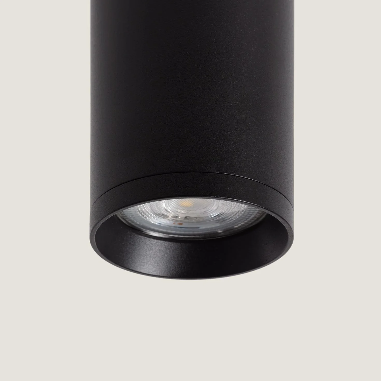 LEDKIA LIGHTING Foco Portalámparas Aluminio GU10 Negro