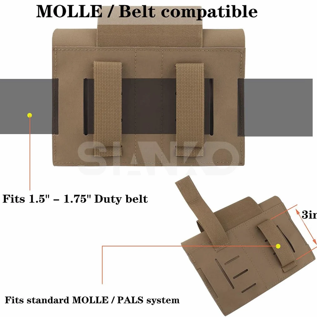 Bolsa táctica para exteriores IFAK Molle, kits de primeros auxilios, caza, airsoft, paintball, emergencia médica, liberación rápida, bolsa EMT portátil con torniquete, Tan, Talla única