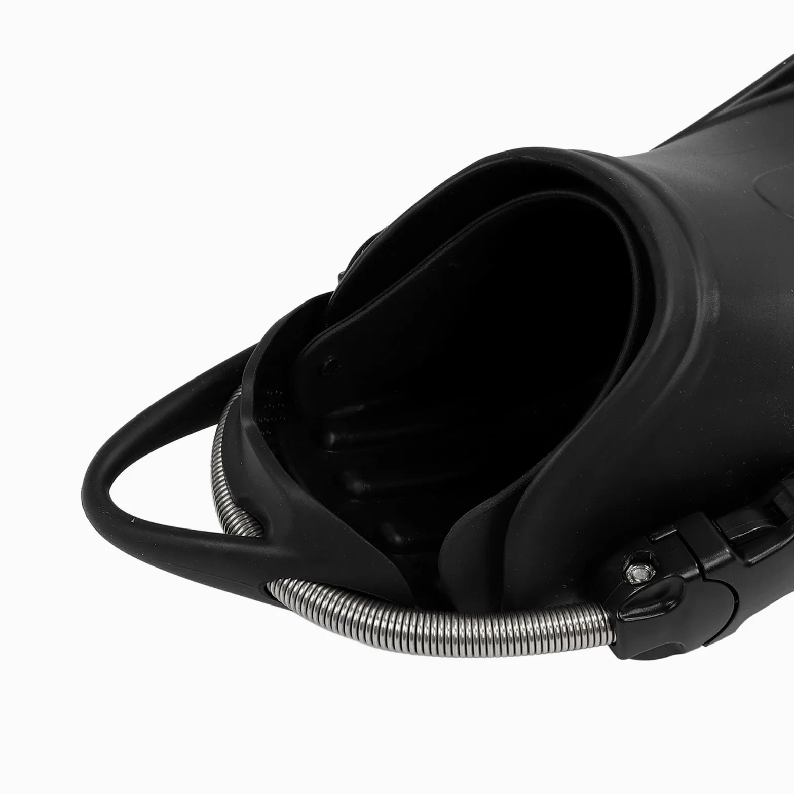Aleta de pie de buceo Aleta de pie de snorkel Aletas de snorkel ajustables Diseño ergonómico para natación Apnea Negro 2 piezas